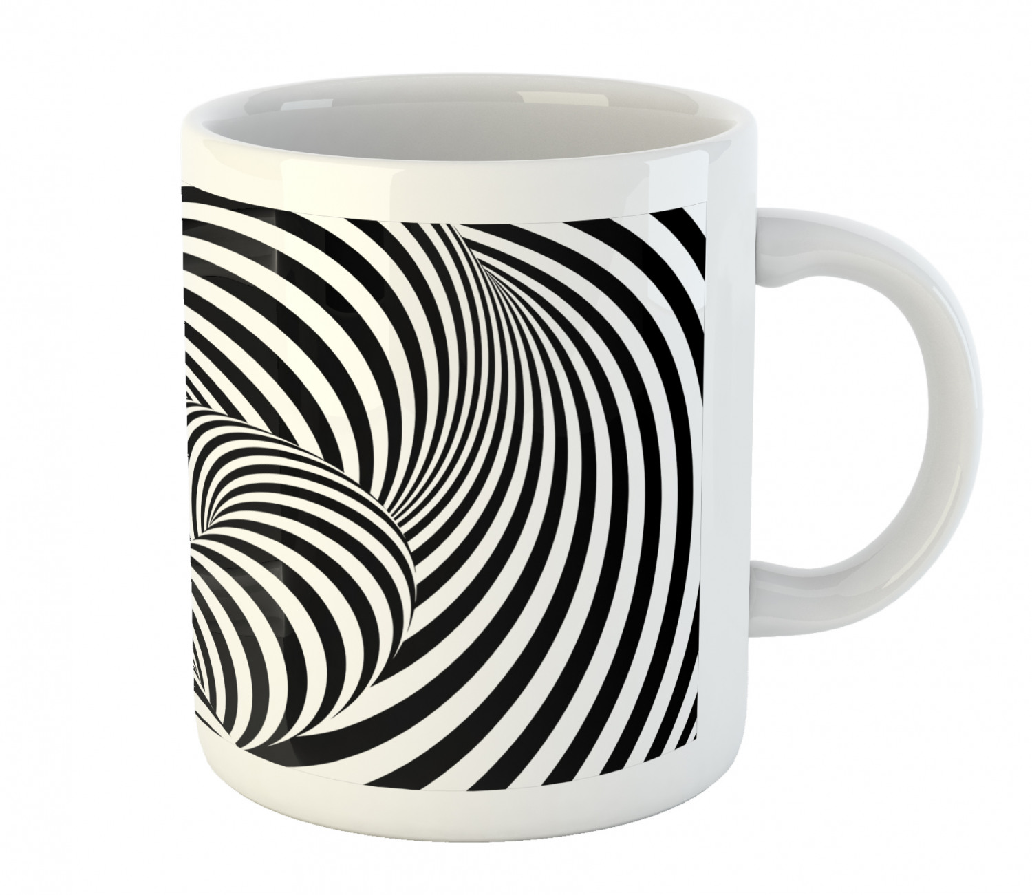 Ambesonne Abstract Surreal Ceramic Coffee Mug Cup for Water Tea Drinks, 11 oz - Picture 182 of 244