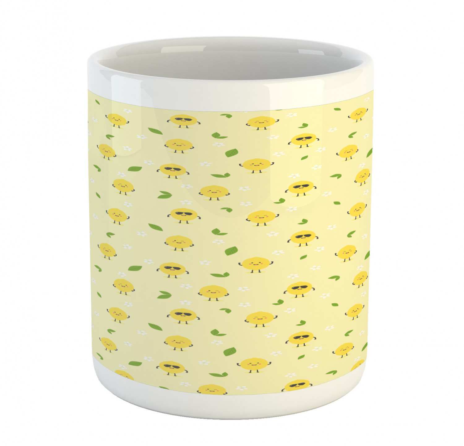 Ambesonne Lemons Pattern Ceramic Coffee Mug Cup for Water Tea Drinks, 11 oz - Picture 25 of 244