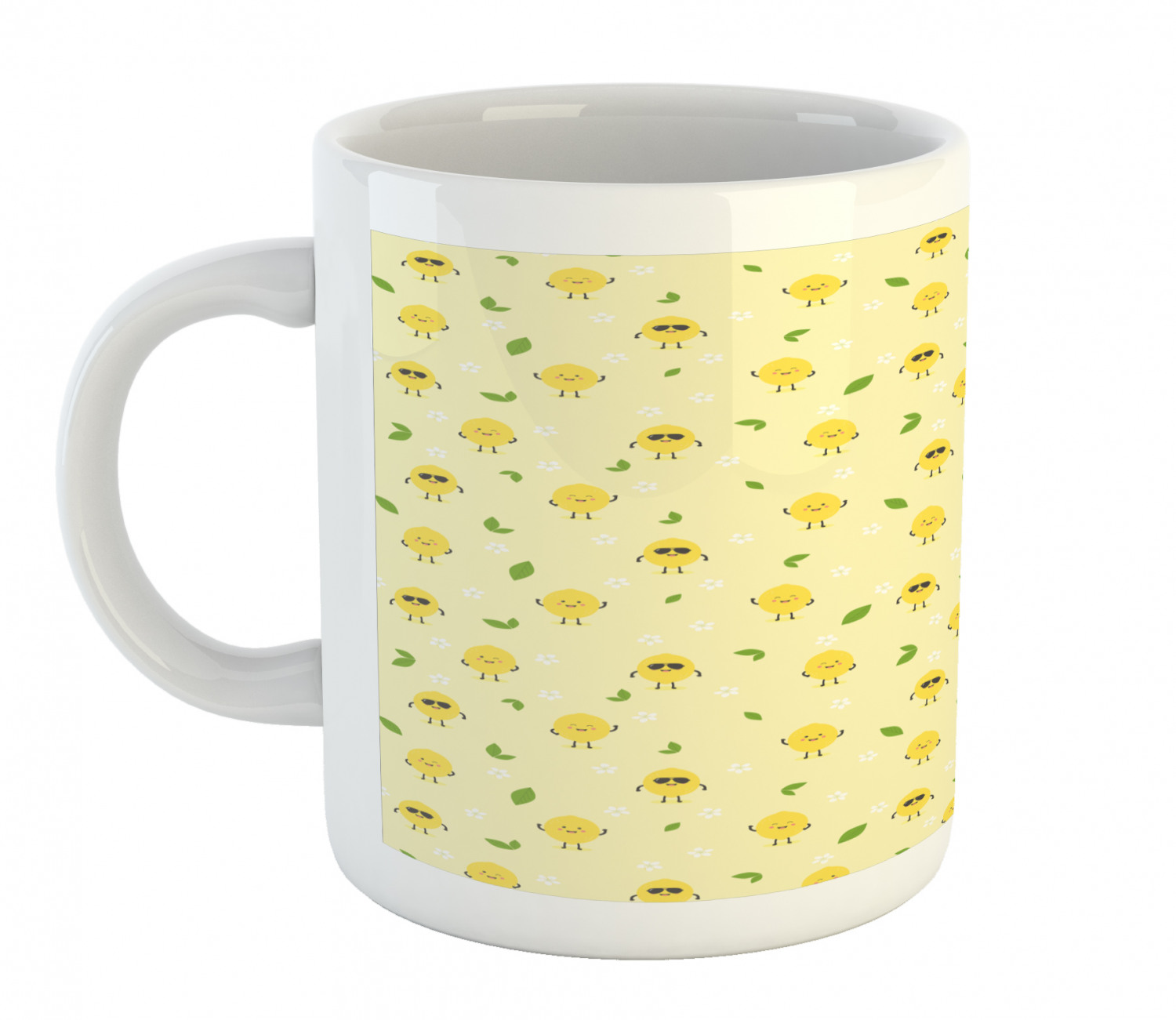 Ambesonne Lemons Pattern Ceramic Coffee Mug Cup for Water Tea Drinks, 11 oz - Picture 27 of 244