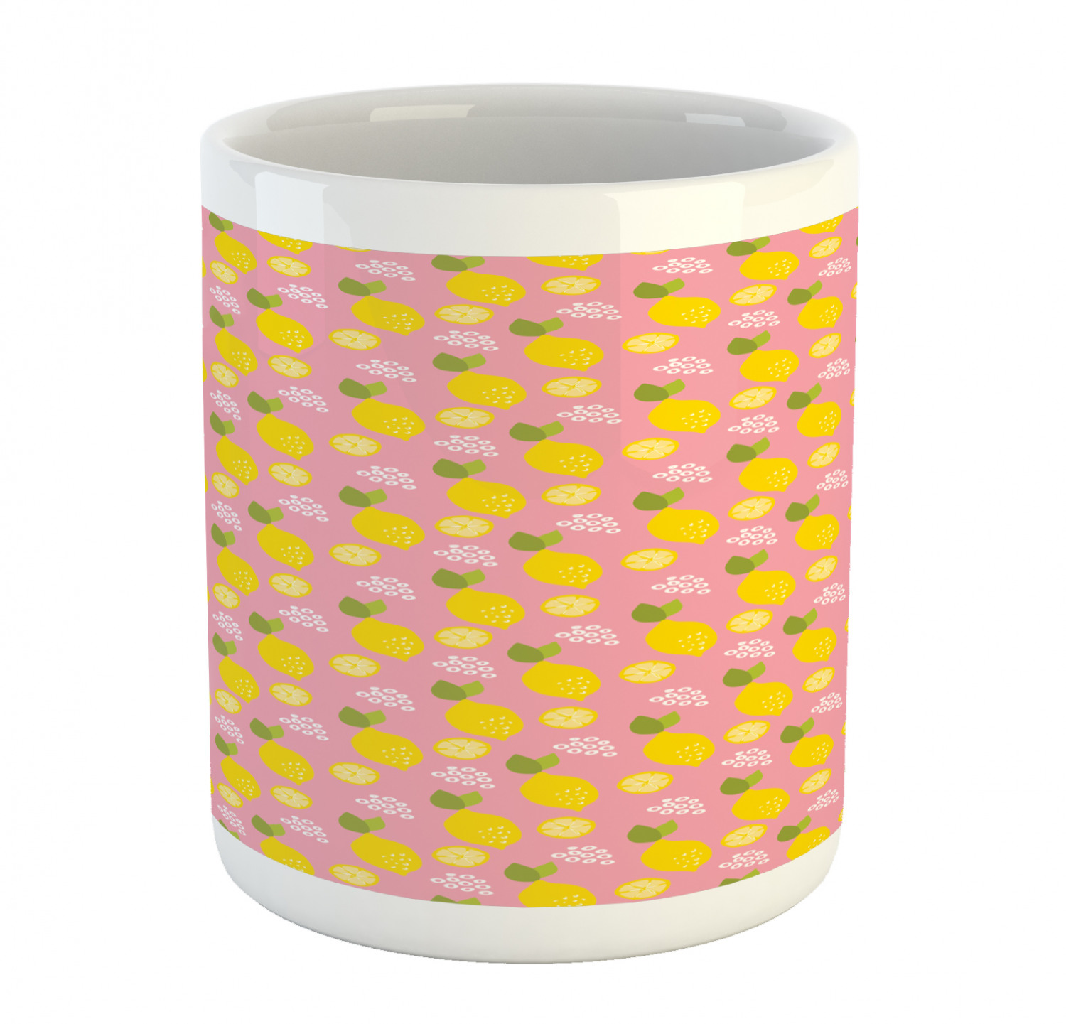 Ambesonne Lemons Pattern Ceramic Coffee Mug Cup for Water Tea Drinks, 11 oz - Picture 45 of 244