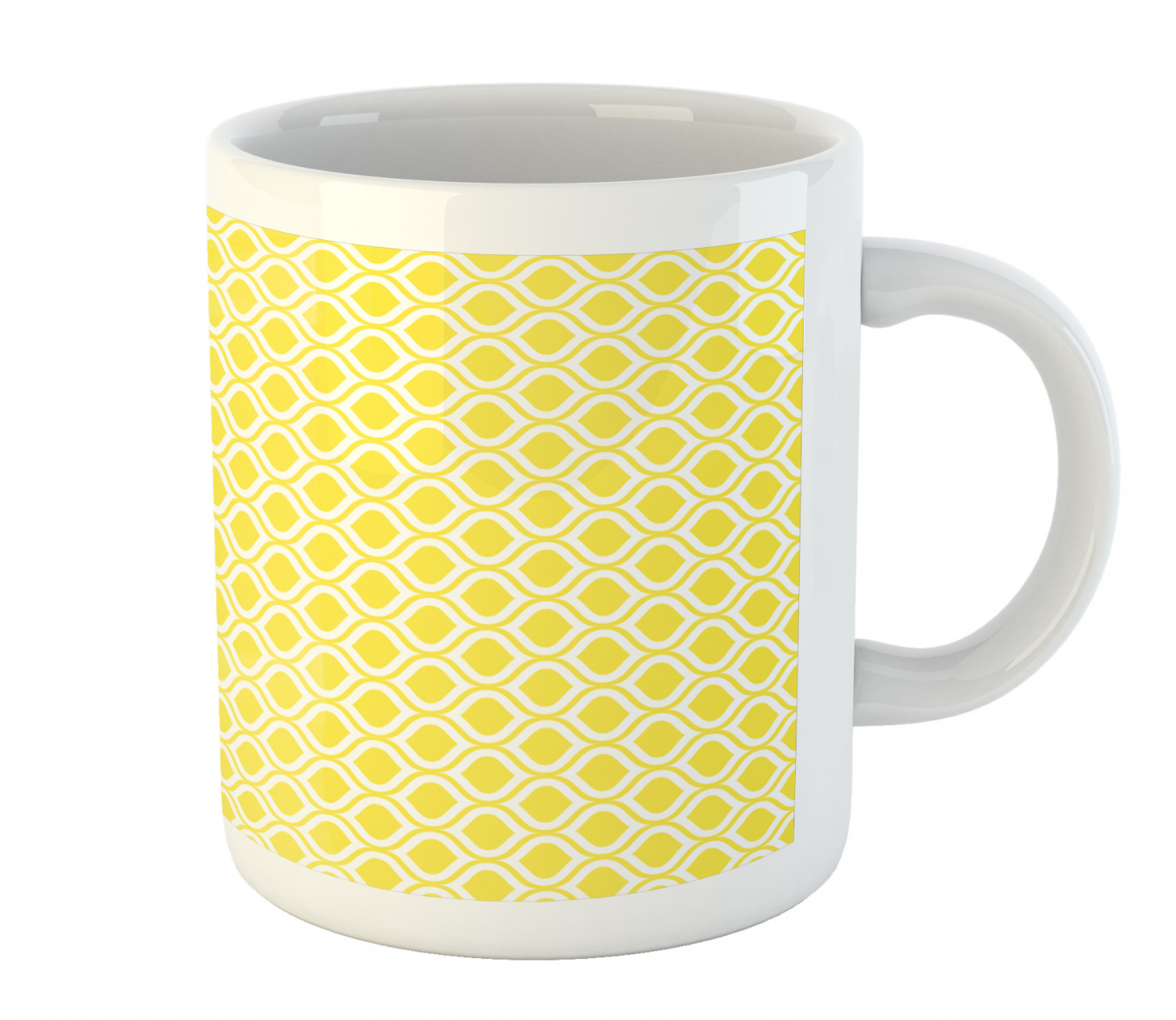 Ambesonne Lemons Pattern Ceramic Coffee Mug Cup for Water Tea Drinks, 11 oz - Picture 6 of 244