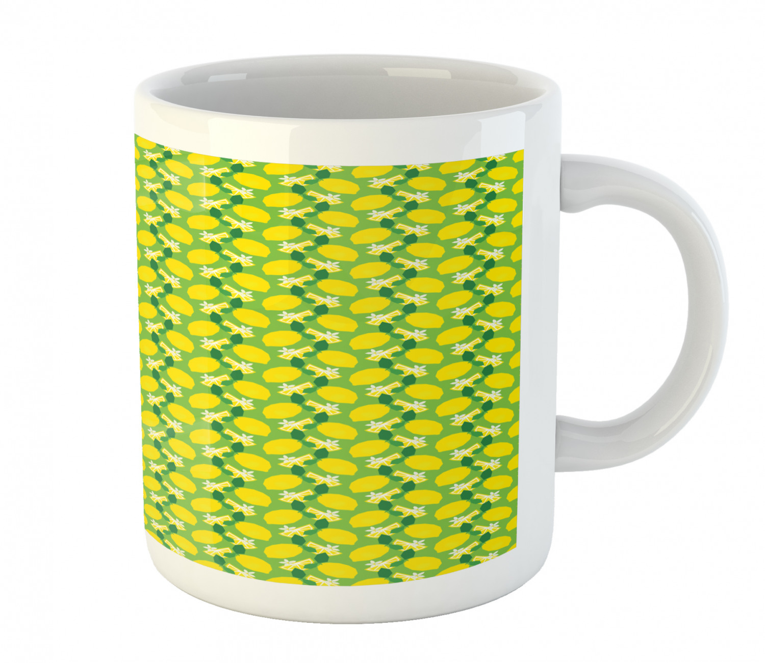 Ambesonne Lemons Pattern Ceramic Coffee Mug Cup for Water Tea Drinks, 11 oz - Picture 42 of 244