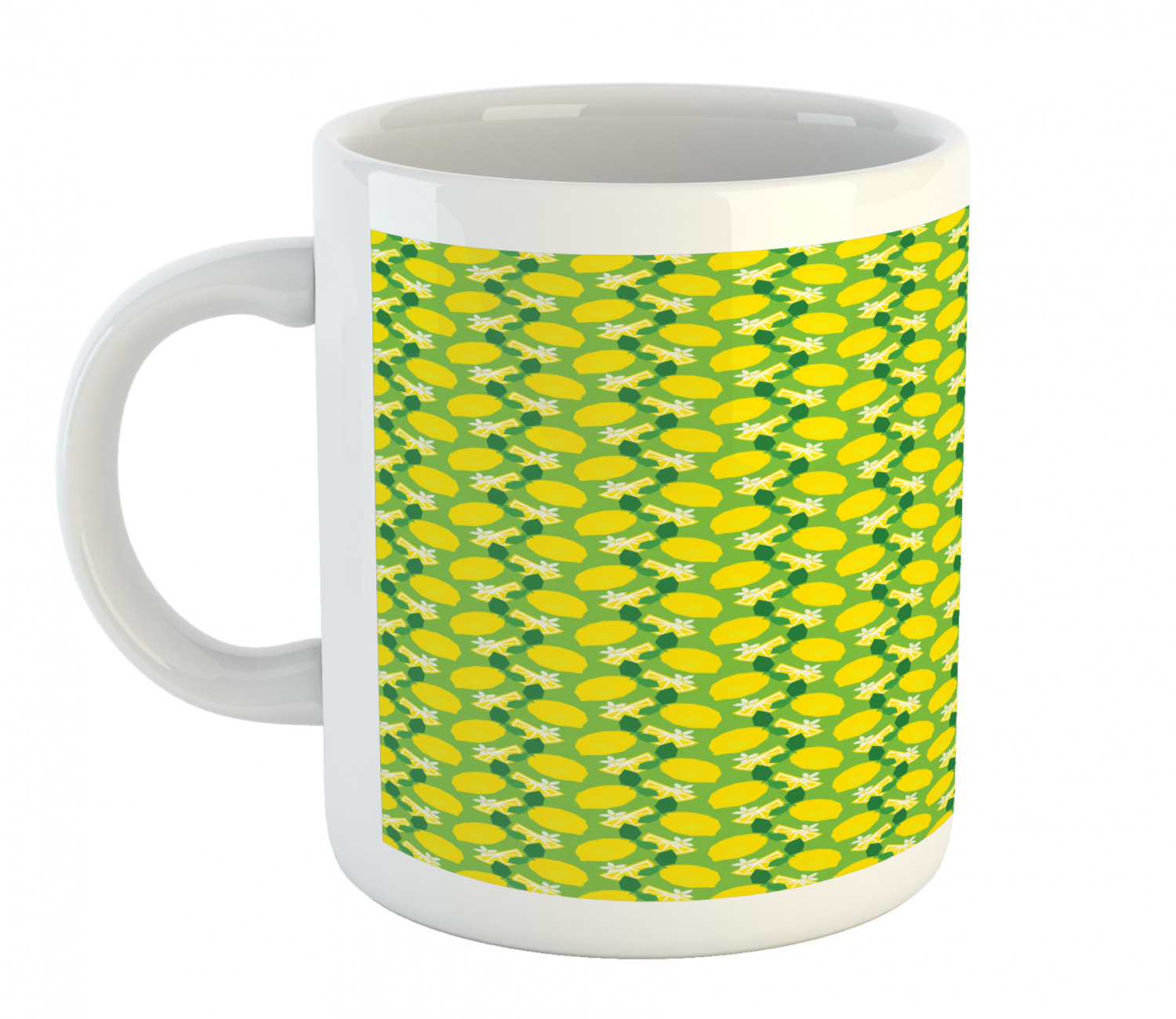 Ambesonne Lemons Pattern Ceramic Coffee Mug Cup for Water Tea Drinks, 11 oz - Picture 43 of 244