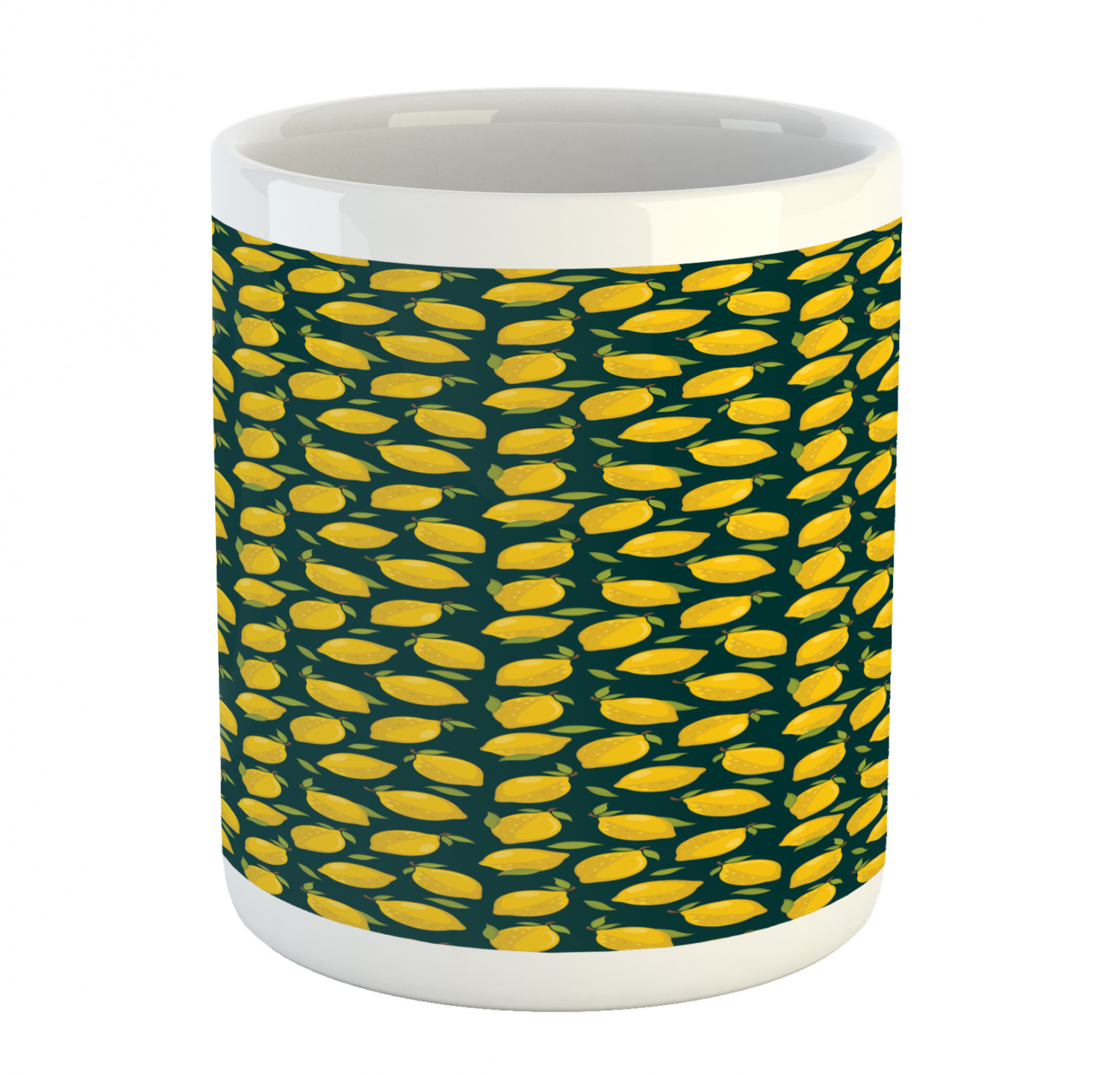 Ambesonne Lemons Pattern Ceramic Coffee Mug Cup for Water Tea Drinks, 11 oz - Picture 21 of 244
