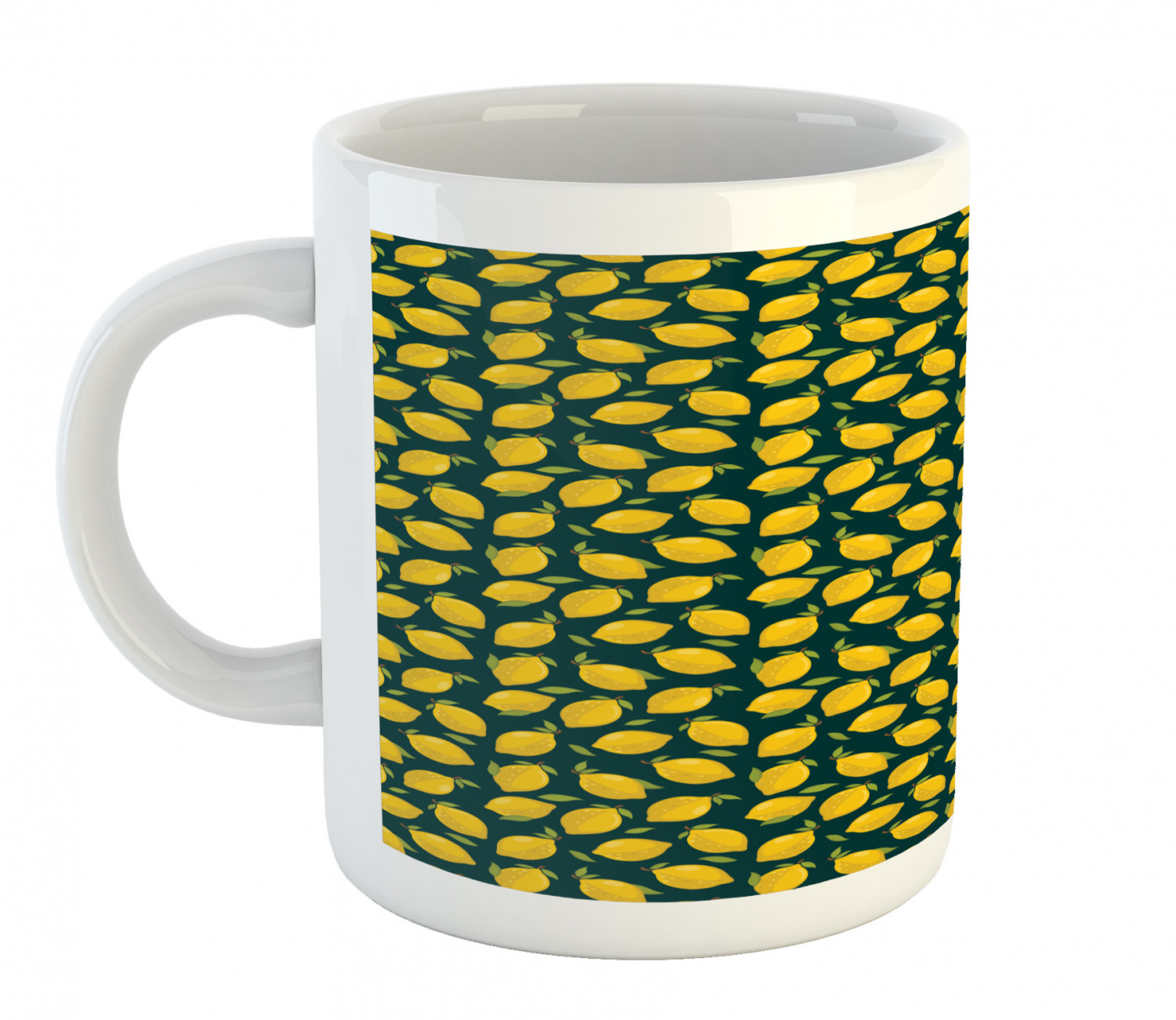 Ambesonne Lemons Pattern Ceramic Coffee Mug Cup for Water Tea Drinks, 11 oz - Picture 23 of 244