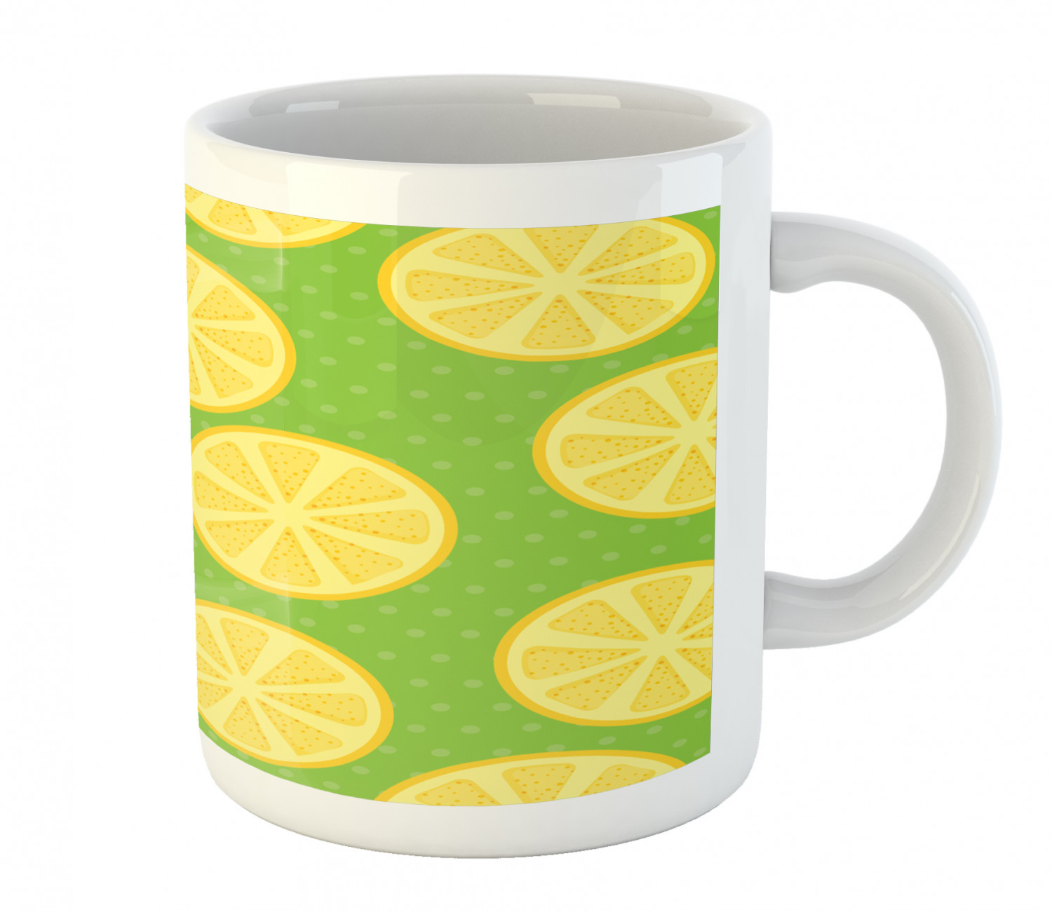 Ambesonne Lemons Pattern Ceramic Coffee Mug Cup for Water Tea Drinks, 11 oz - Picture 58 of 244