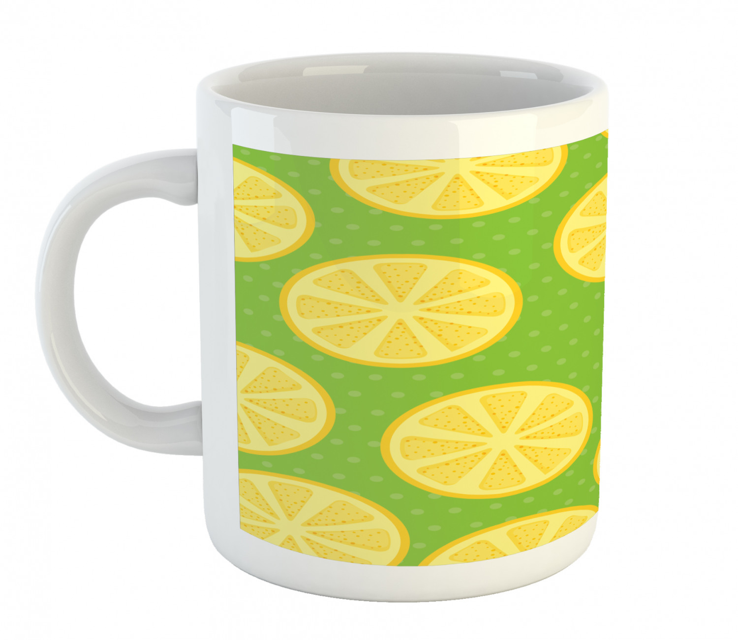 Ambesonne Lemons Pattern Ceramic Coffee Mug Cup for Water Tea Drinks, 11 oz - Picture 59 of 244