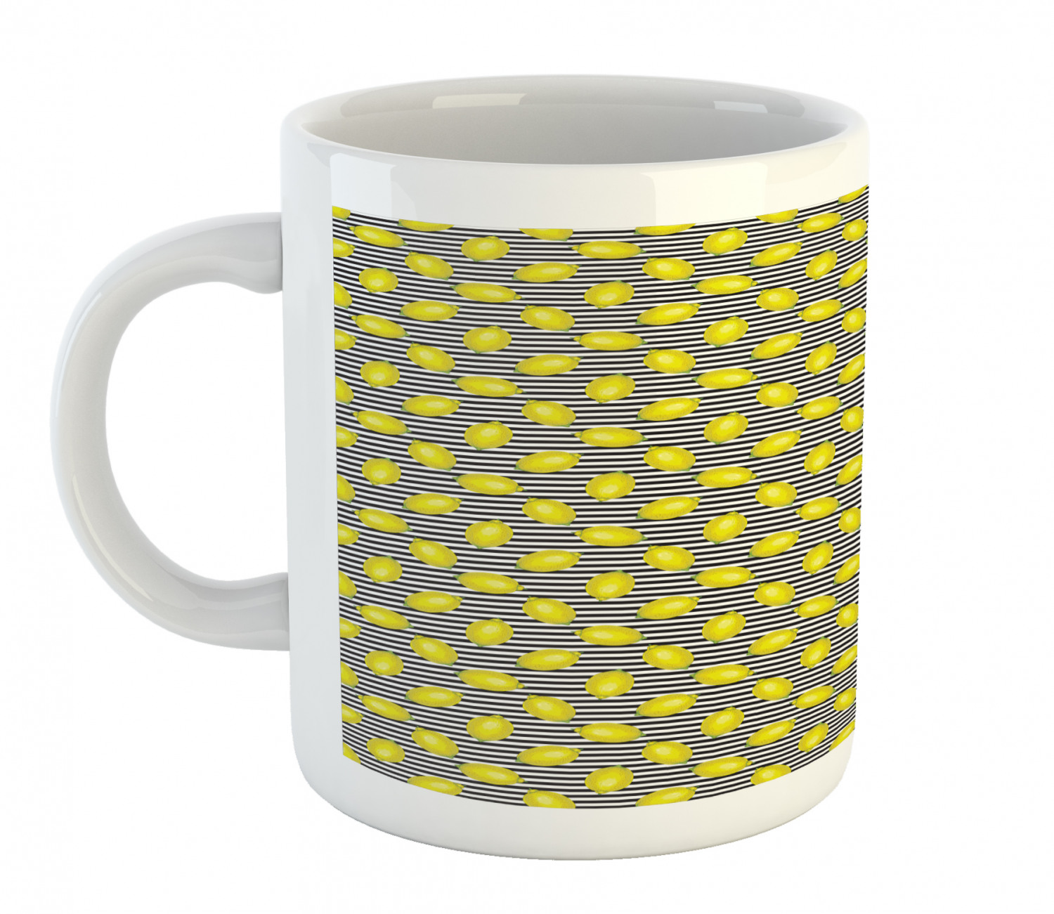 Ambesonne Lemons Pattern Ceramic Coffee Mug Cup for Water Tea Drinks, 11 oz - Picture 55 of 244
