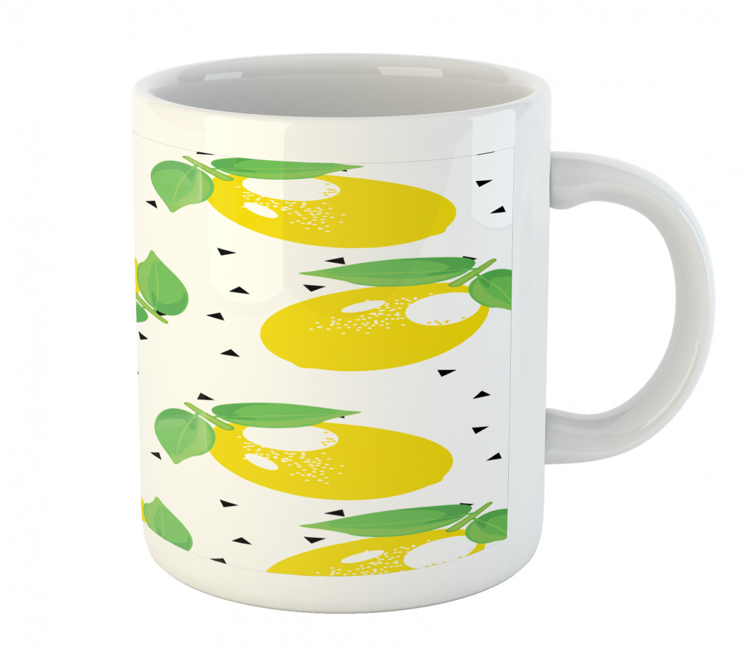 Ambesonne Lemons Pattern Ceramic Coffee Mug Cup for Water Tea Drinks, 11 oz - Picture 18 of 244