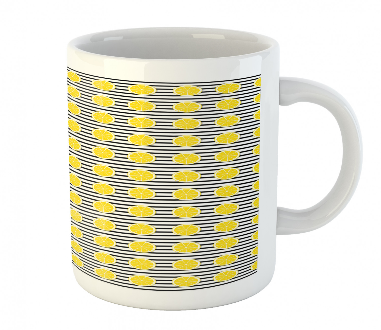 Ambesonne Lemons Pattern Ceramic Coffee Mug Cup for Water Tea Drinks, 11 oz - Picture 30 of 244