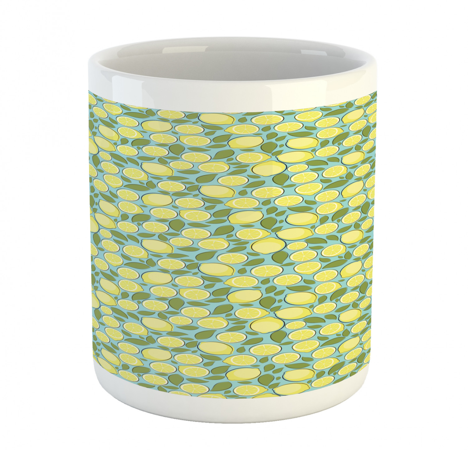 Ambesonne Lemons Pattern Ceramic Coffee Mug Cup for Water Tea Drinks, 11 oz - Picture 37 of 244