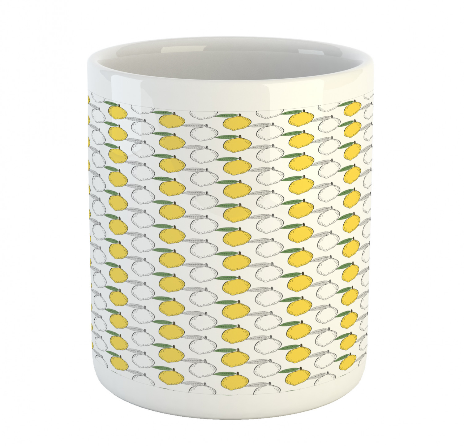 Ambesonne Lemons Pattern Ceramic Coffee Mug Cup for Water Tea Drinks, 11 oz - Picture 65 of 244