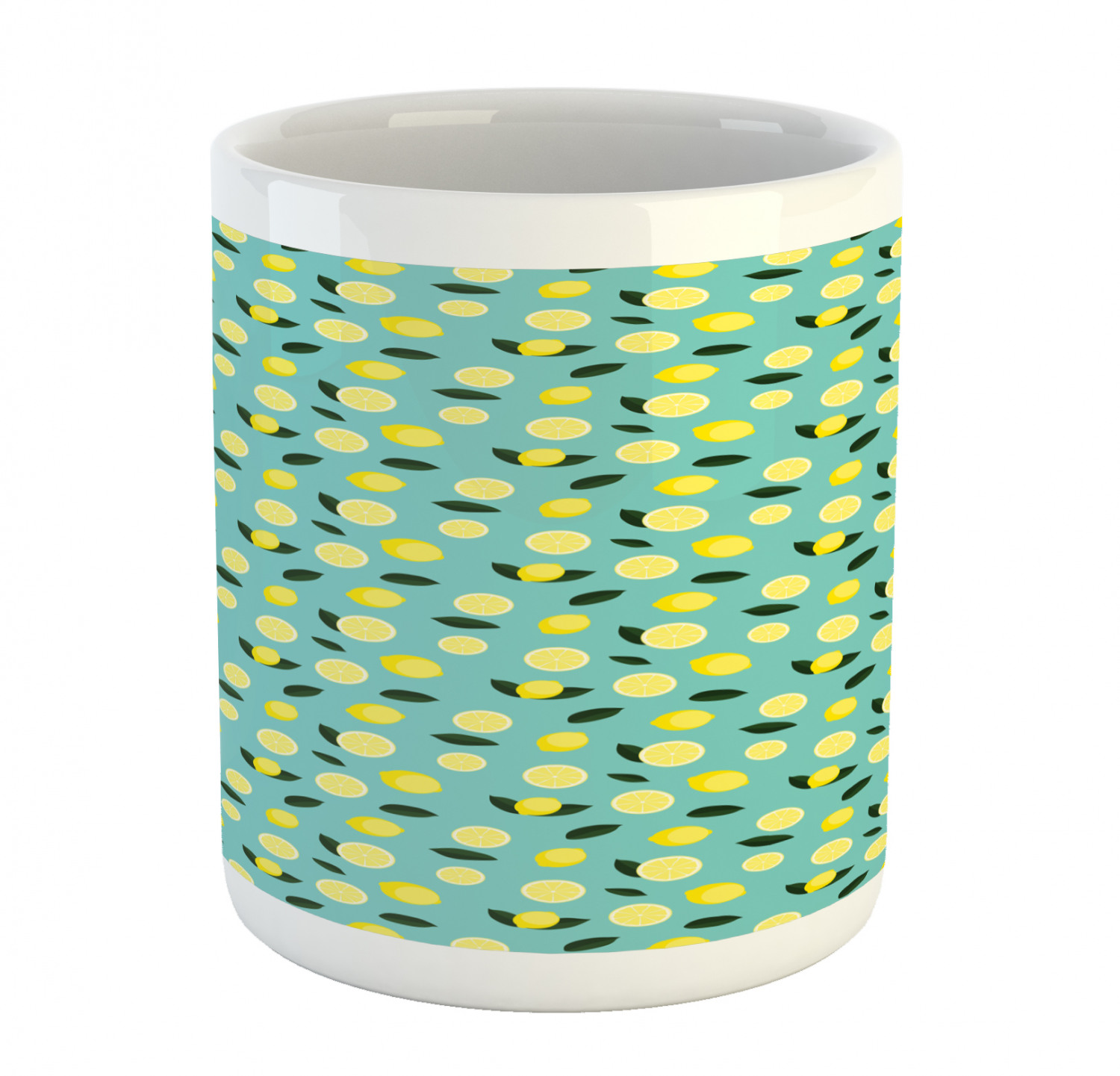 Ambesonne Lemons Pattern Ceramic Coffee Mug Cup for Water Tea Drinks, 11 oz - Picture 61 of 244