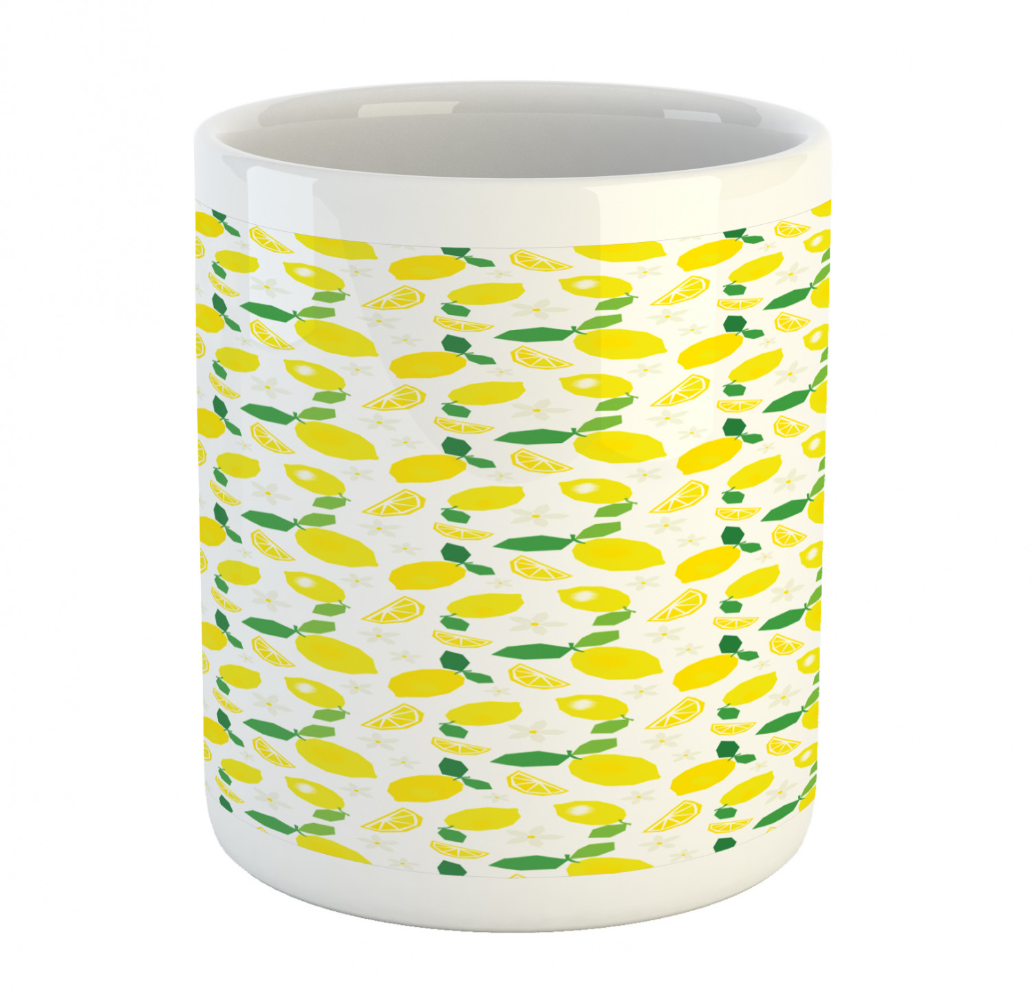 Ambesonne Lemons Pattern Ceramic Coffee Mug Cup for Water Tea Drinks, 11 oz - Picture 49 of 244