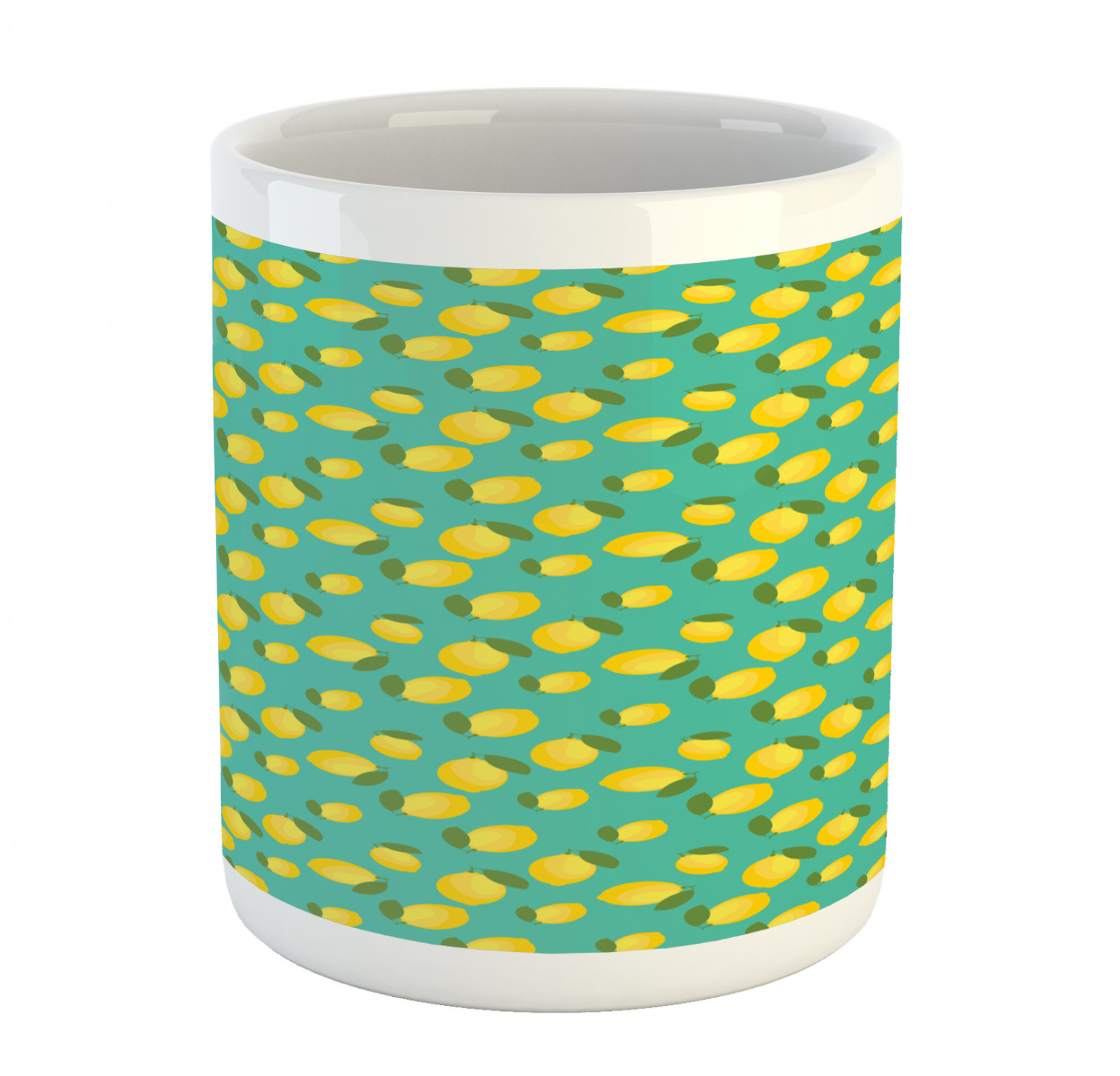 Ambesonne Lemons Pattern Ceramic Coffee Mug Cup for Water Tea Drinks, 11 oz - Picture 73 of 244