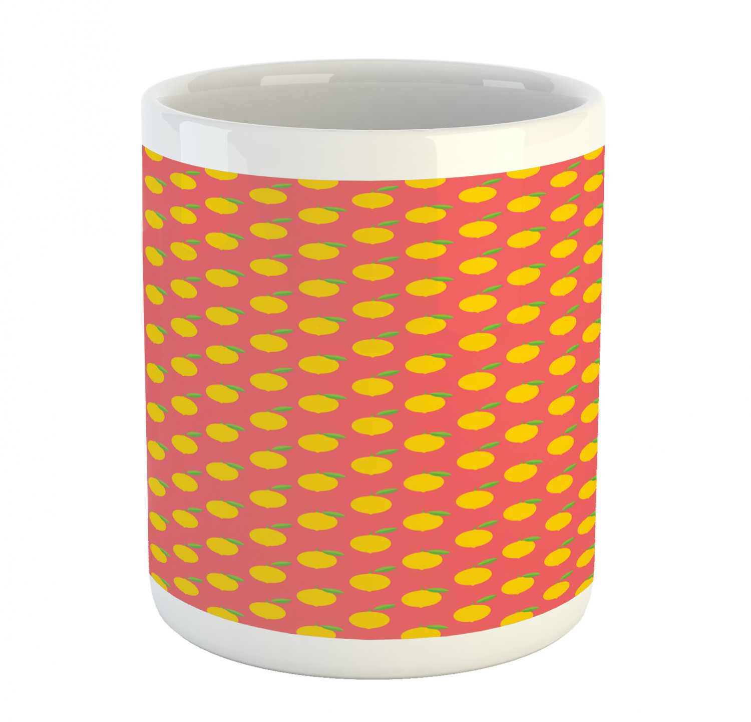 Ambesonne Lemons Pattern Ceramic Coffee Mug Cup for Water Tea Drinks, 11 oz - Picture 77 of 244