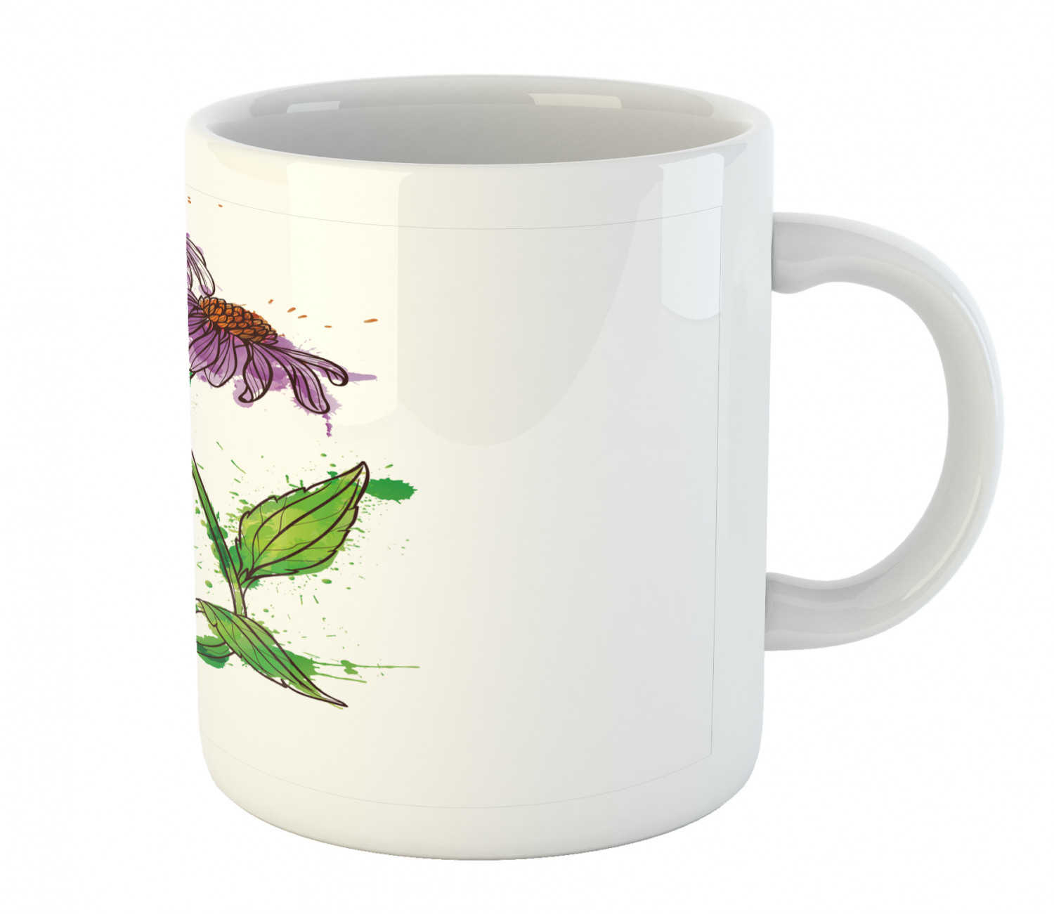 Coffee Unique Mug 11 oz Printed Ceramic Design Cup Ambesonne