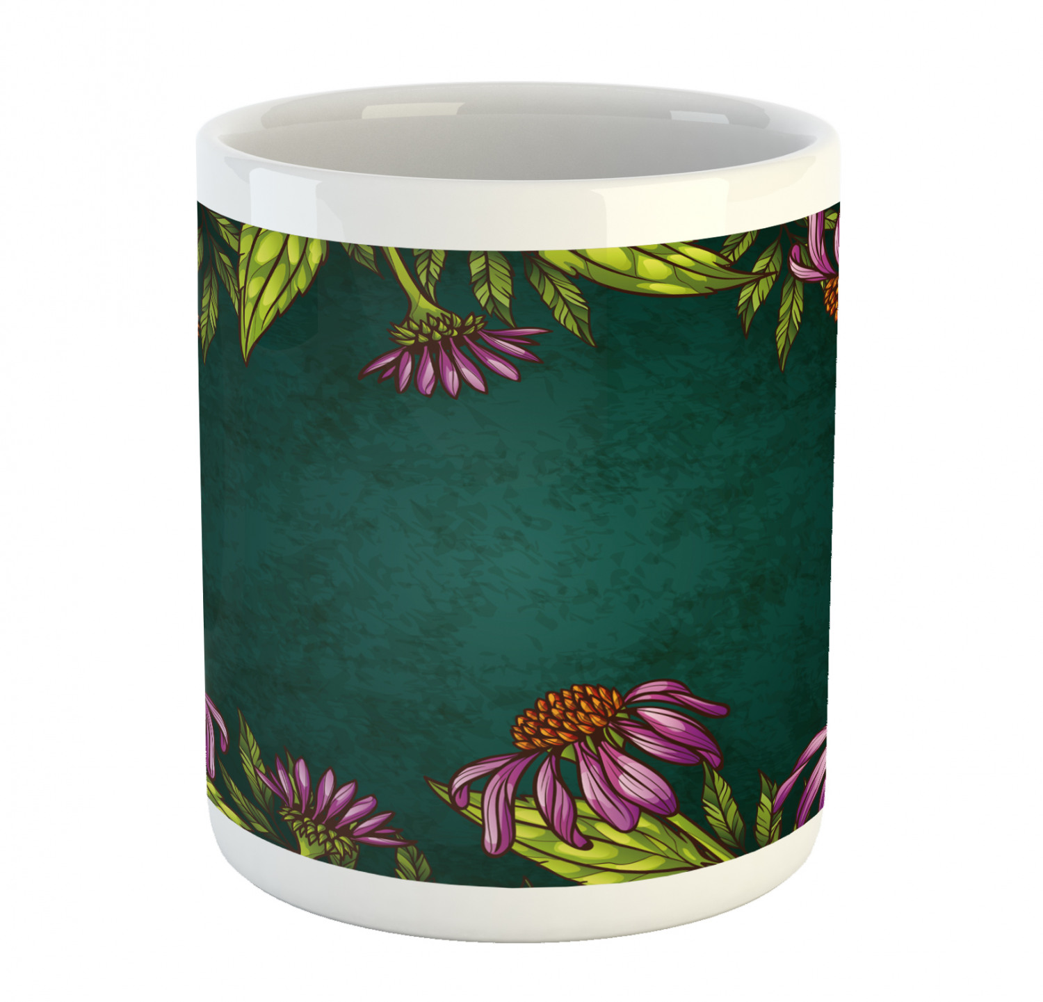 Coffee Unique Mug 11 oz Printed Ceramic Design Cup Ambesonne