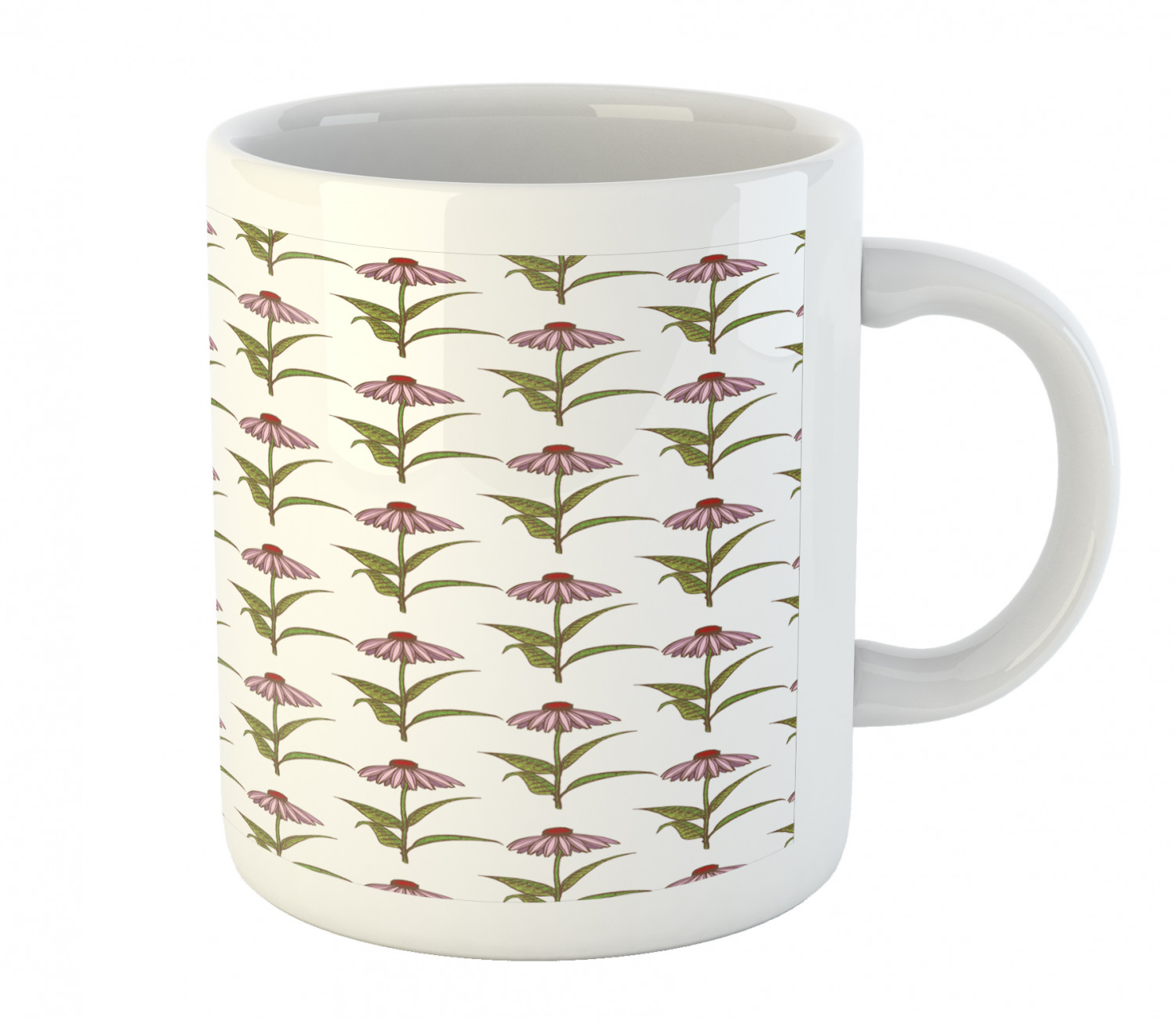 Coffee Unique Mug 11 oz Printed Ceramic Design Cup Ambesonne