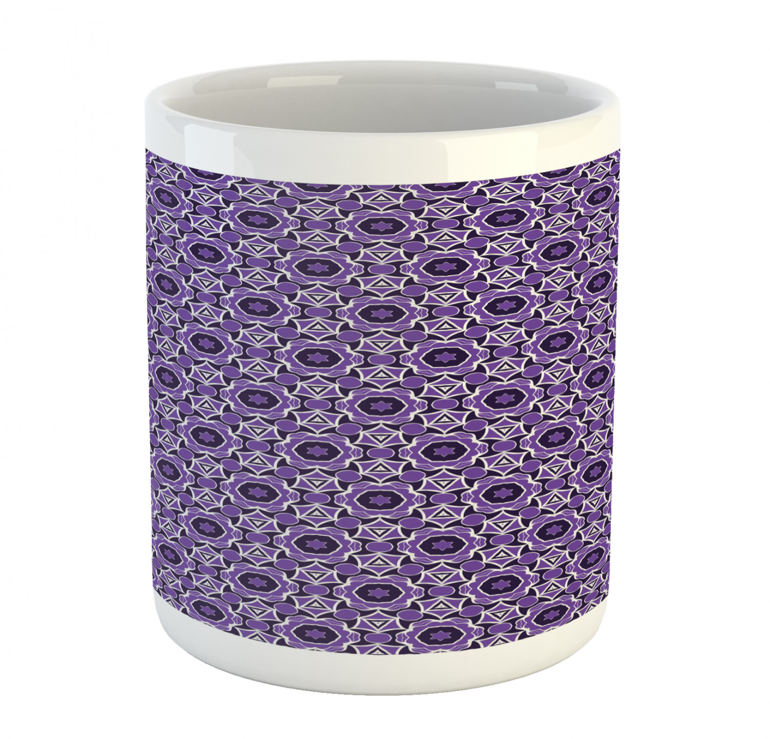 Coffee Unique Mug 11 oz Printed Ceramic Design Cup Ambesonne