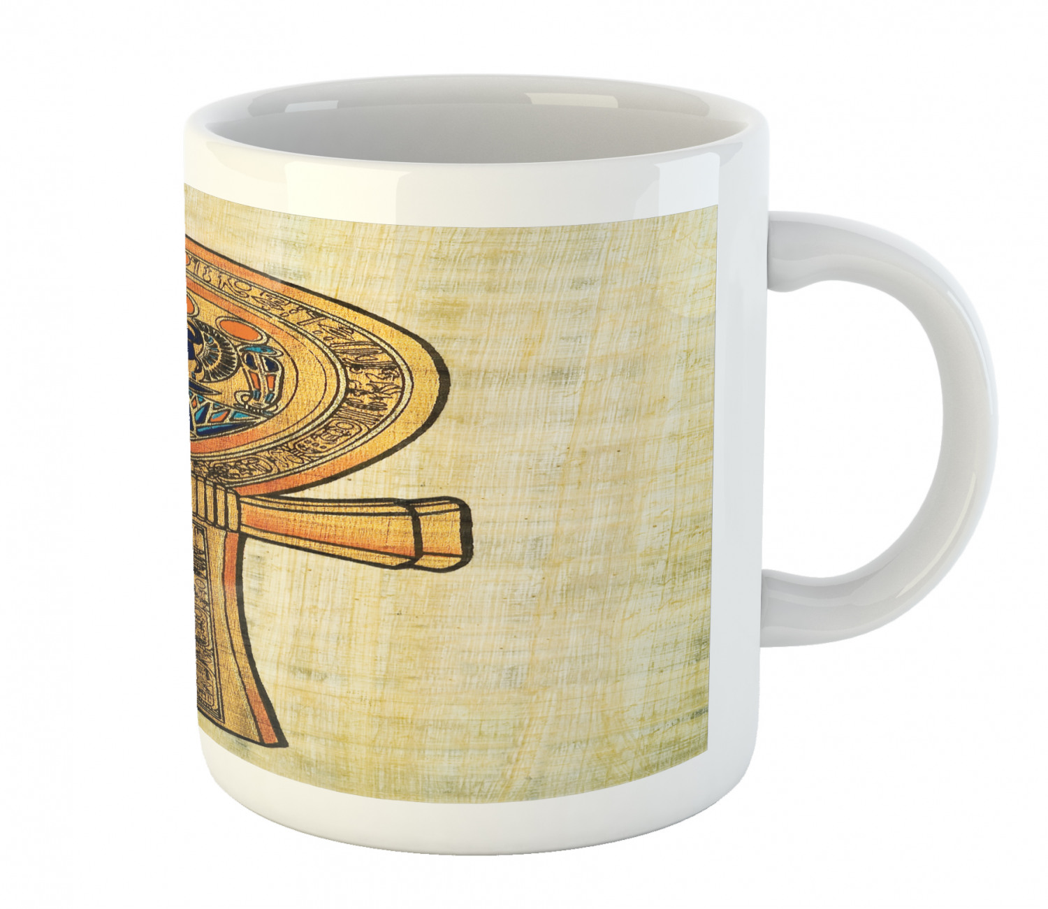 Coffee Unique Mug 11 oz Printed Ceramic Design Cup Ambesonne