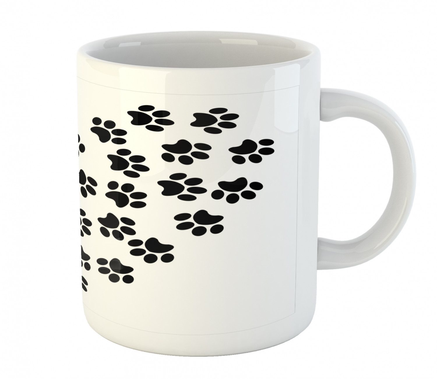 Coffee Unique Mug 11 oz Printed Ceramic Design Cup Ambesonne