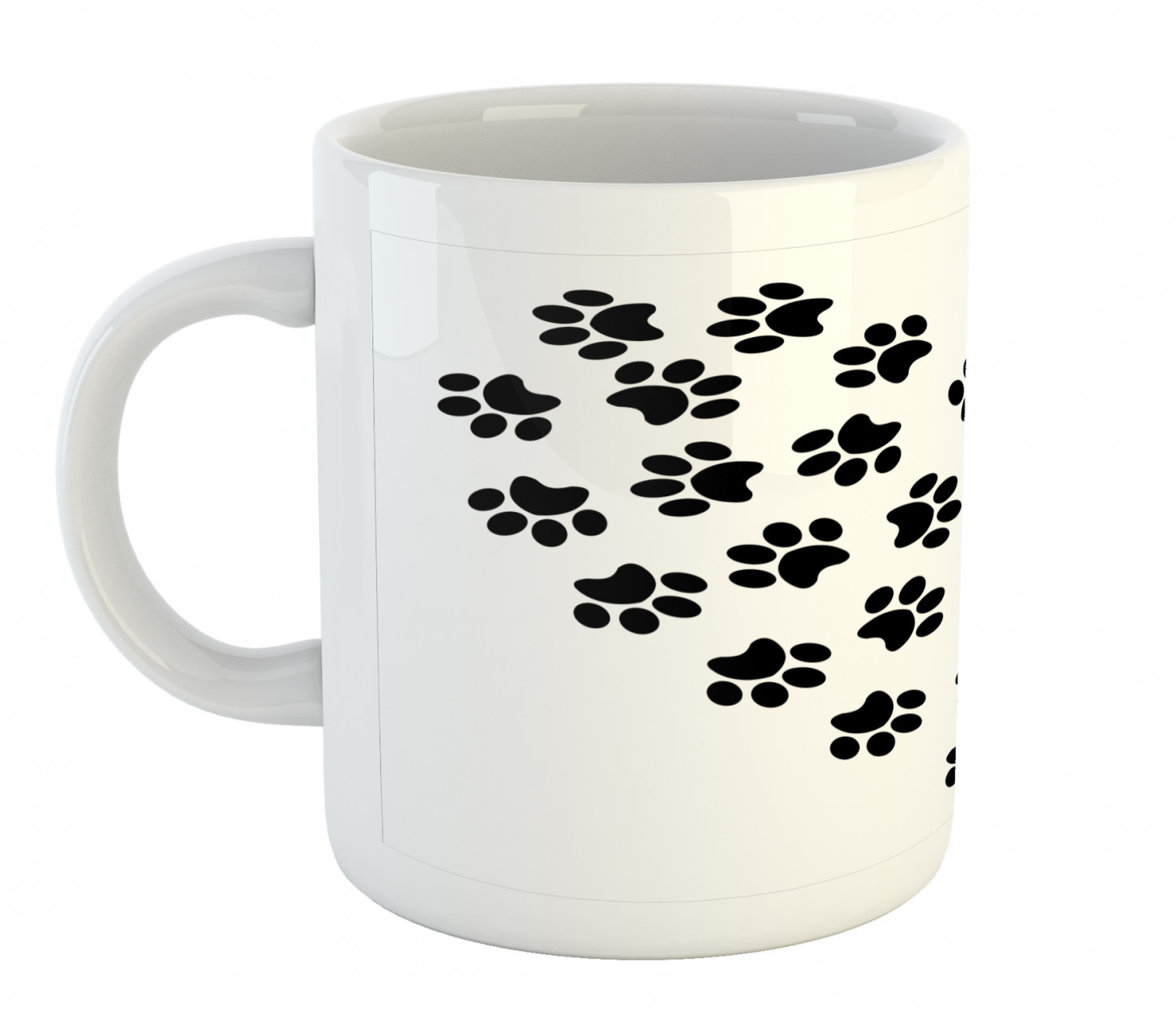 Coffee Unique Mug 11 oz Printed Ceramic Design Cup Ambesonne