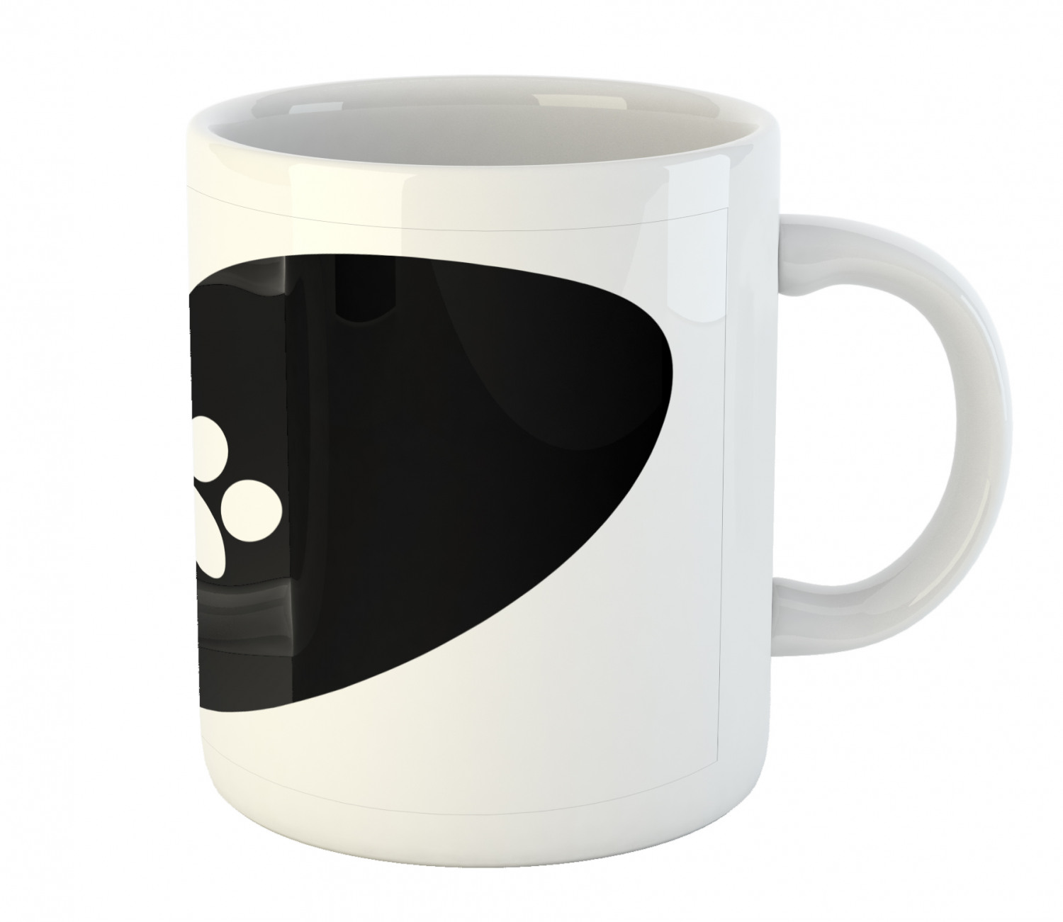 Coffee Unique Mug 11 oz Printed Ceramic Design Cup Ambesonne