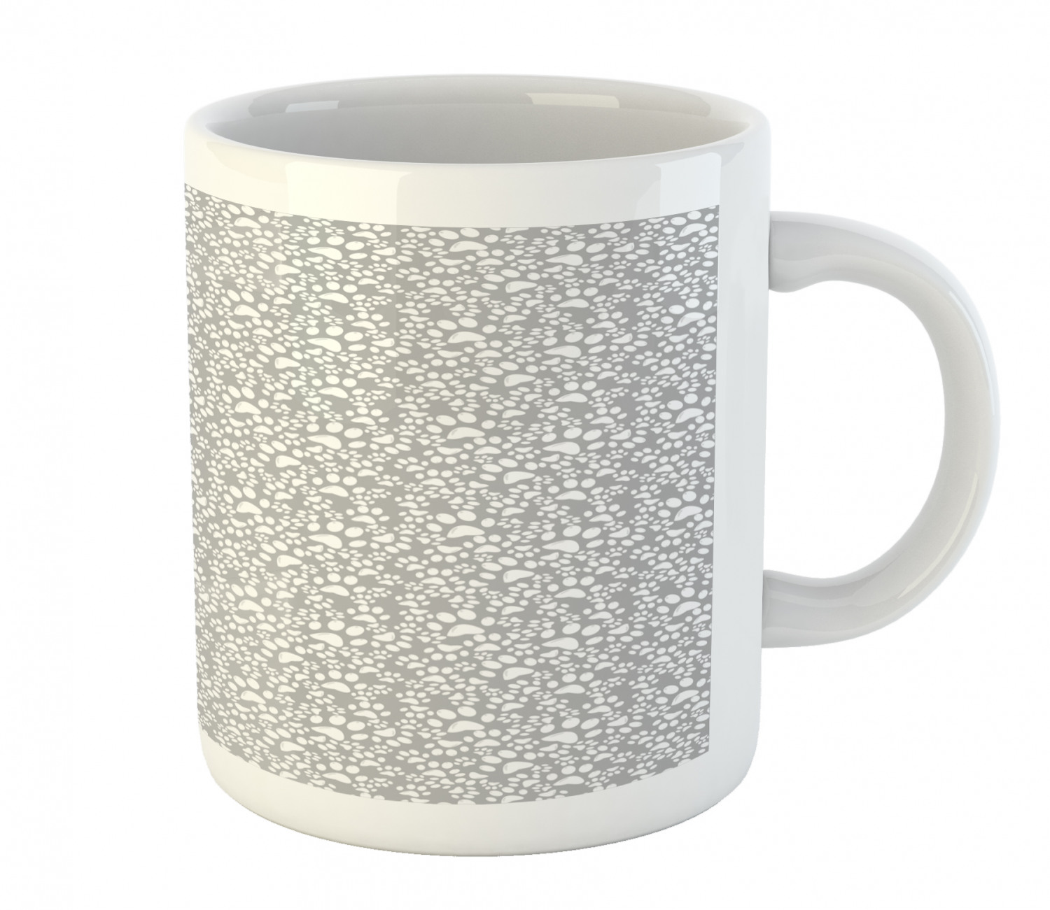 Coffee Unique Mug 11 oz Printed Ceramic Design Cup Ambesonne