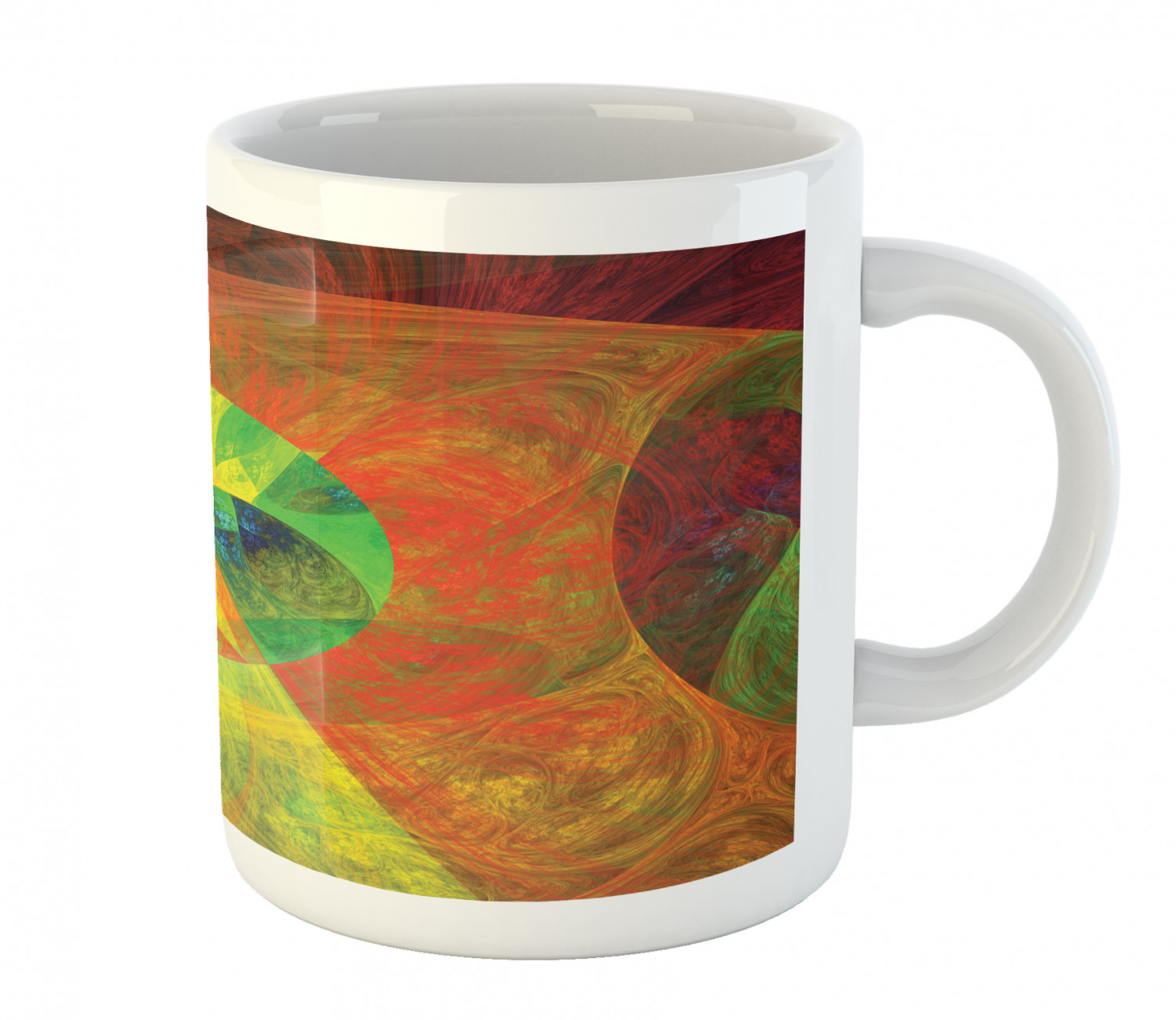 Ambesonne Psychedelic Ceramic Coffee Mug Cup for Water Tea Drinks, 11 ...