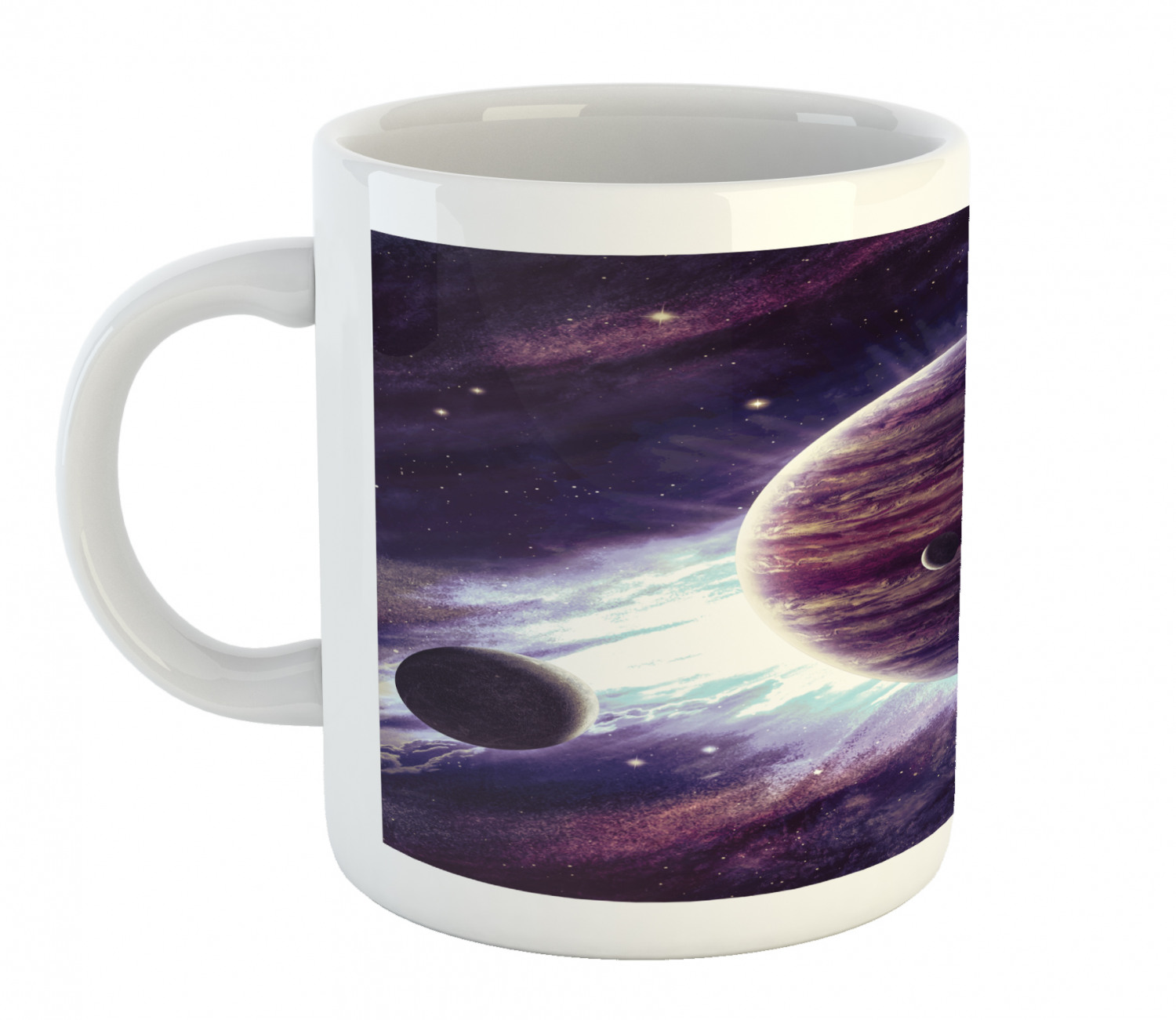 Ambesonne Galaxy Outer Space Ceramic Coffee Mug Cup for Water Tea ...