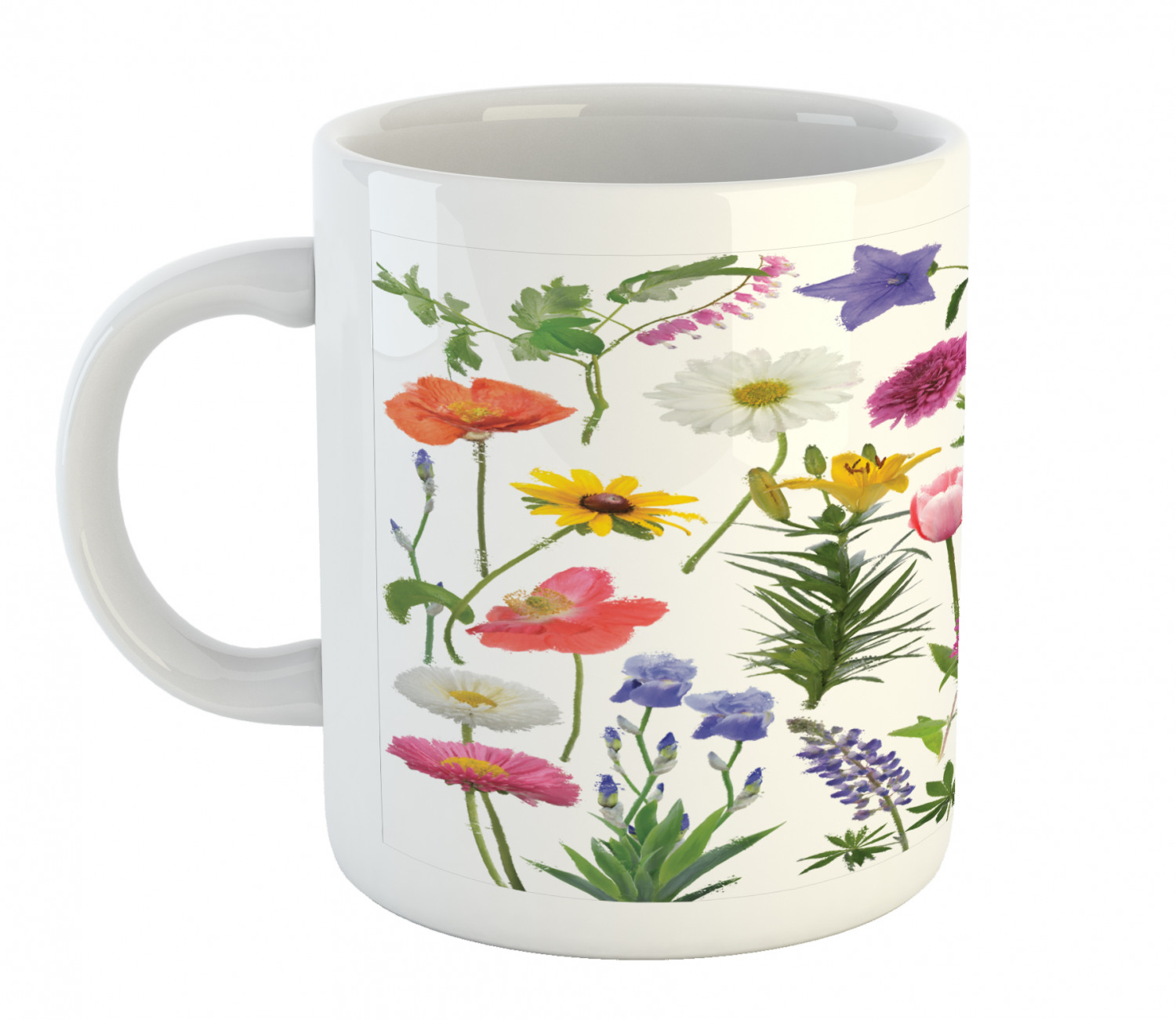 Ambesonne Flower Nature Ceramic Coffee Mug Cup for Water Tea Drinks, 11 oz - Picture 51 of 244