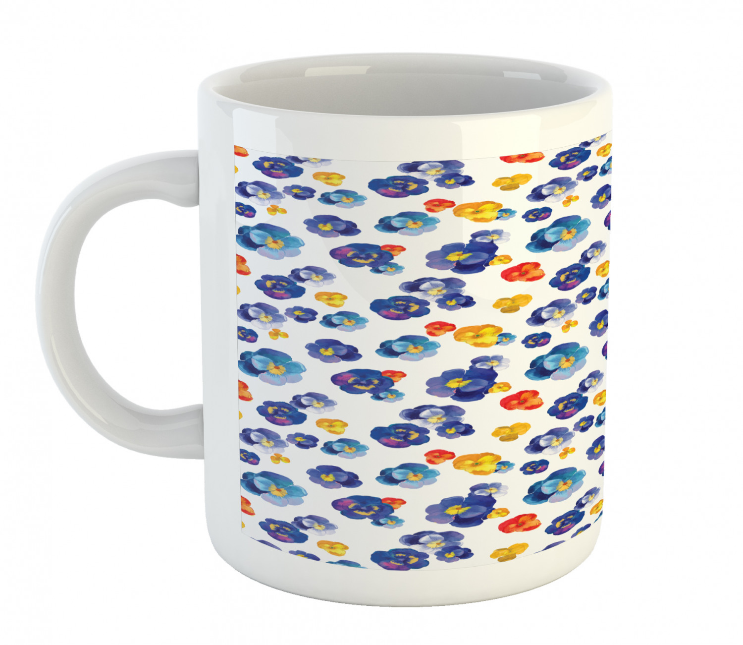 Ambesonne Flower Nature Ceramic Coffee Mug Cup for Water Tea Drinks, 11 oz - Picture 115 of 244