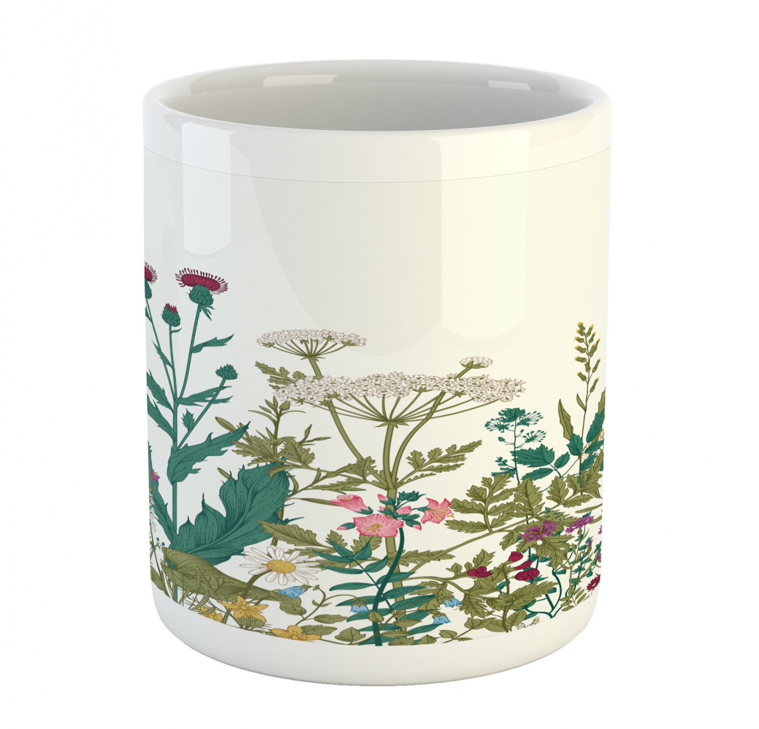 Ambesonne Flower Nature Ceramic Coffee Mug Cup for Water Tea Drinks, 11 oz - Picture 213 of 244