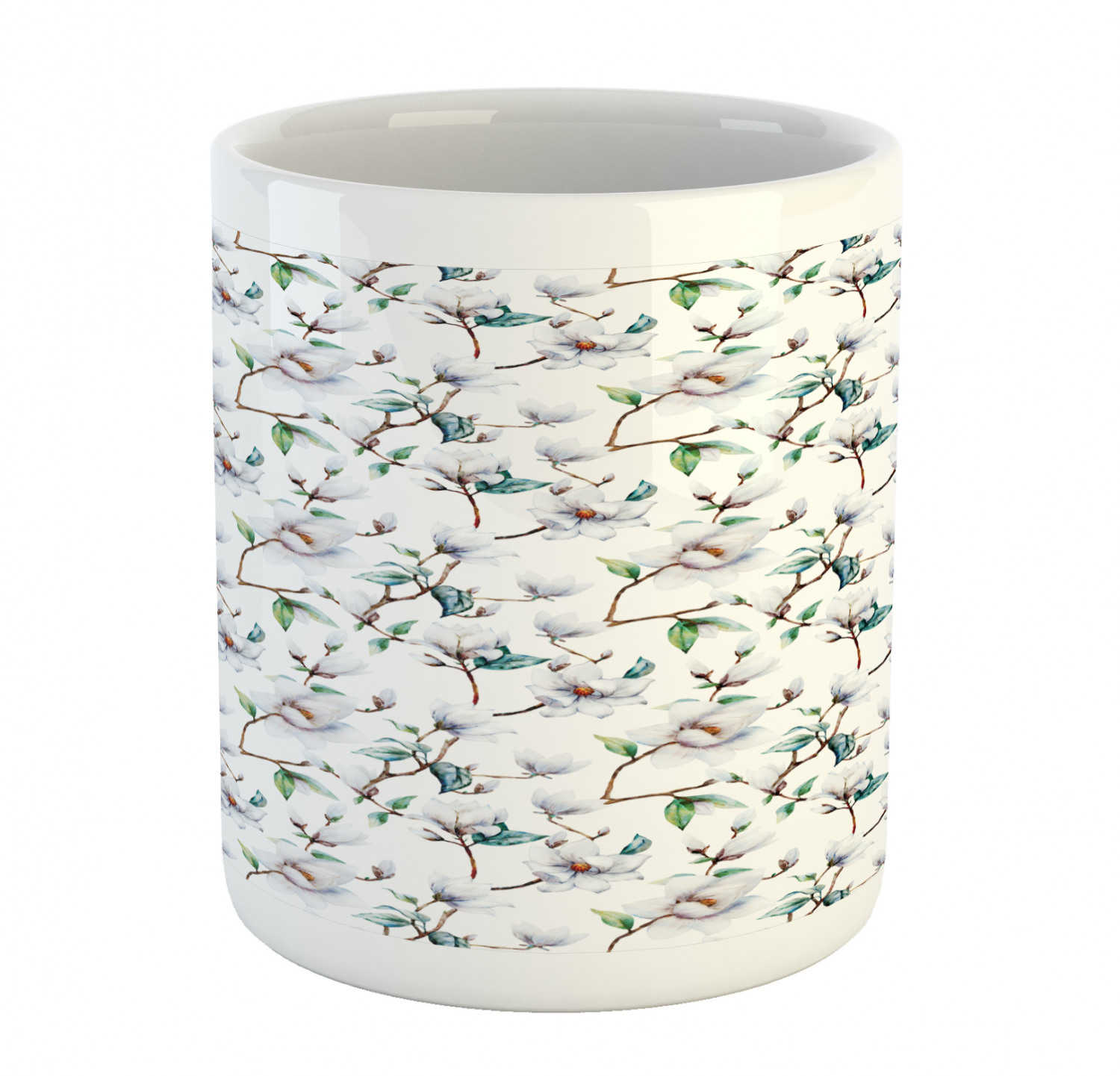 Ambesonne Flower Nature Ceramic Coffee Mug Cup for Water Tea Drinks, 11 oz - Picture 197 of 244