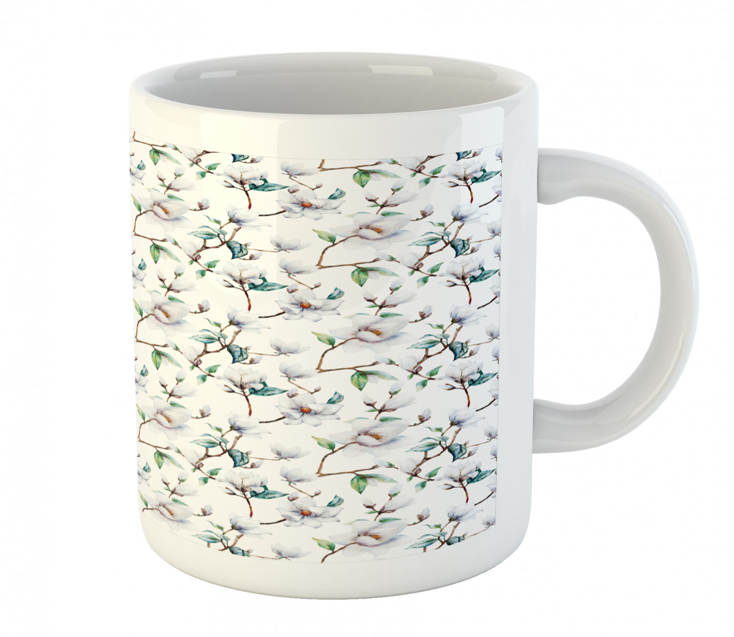 Ambesonne Flower Nature Ceramic Coffee Mug Cup for Water Tea Drinks, 11 oz - Picture 198 of 244