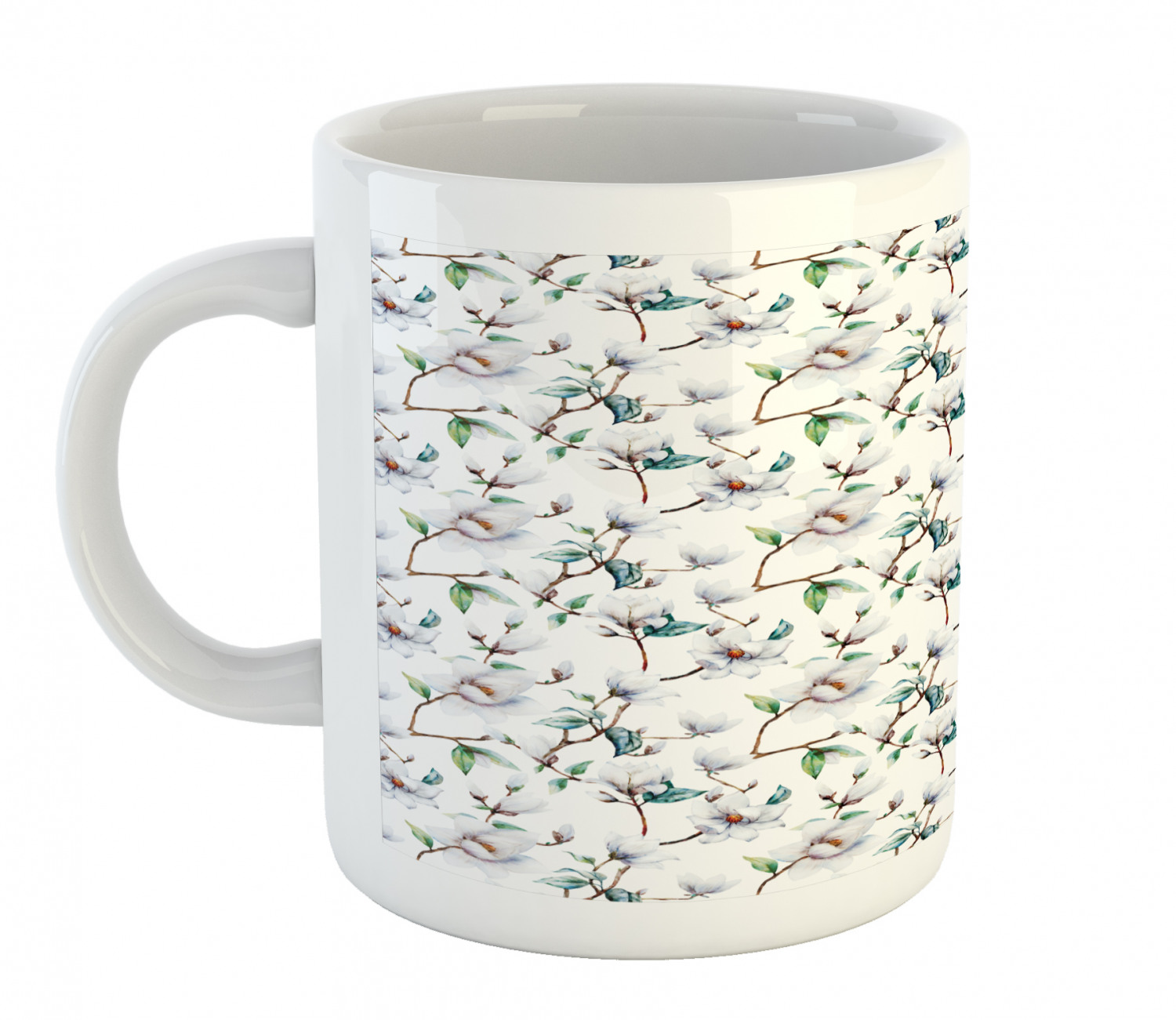 Ambesonne Flower Nature Ceramic Coffee Mug Cup for Water Tea Drinks, 11 oz - Picture 199 of 244
