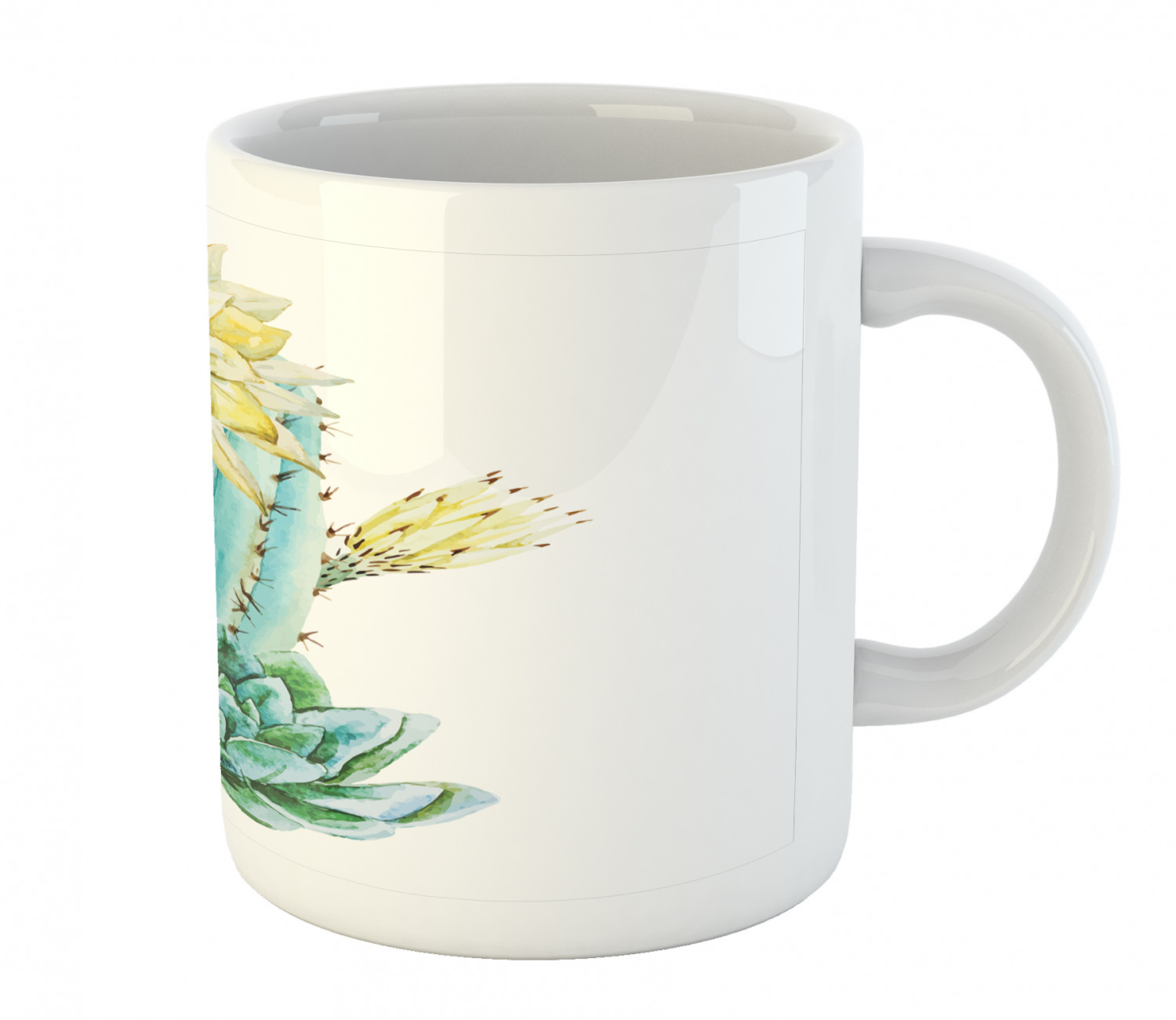 Ambesonne Flower Nature Ceramic Coffee Mug Cup for Water Tea Drinks, 11 oz - Picture 162 of 244