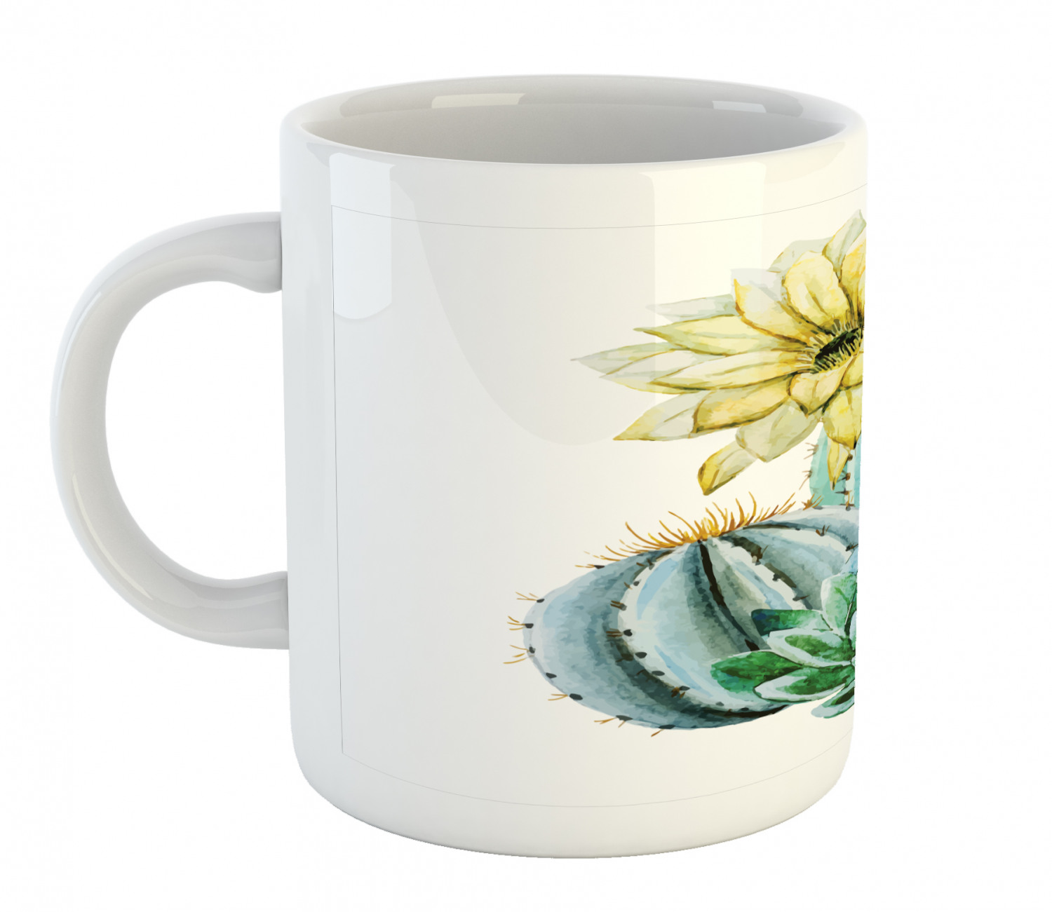 Ambesonne Flower Nature Ceramic Coffee Mug Cup for Water Tea Drinks, 11 oz - Picture 163 of 244