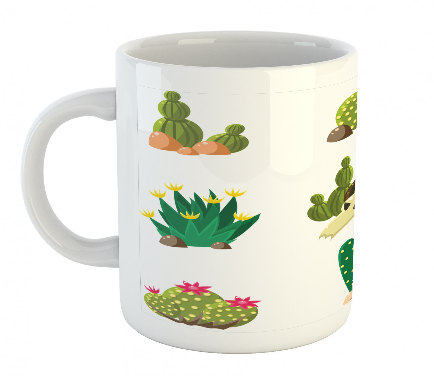 Ambesonne Flower Nature Ceramic Coffee Mug Cup for Water Tea Drinks, 11 oz - Picture 111 of 244