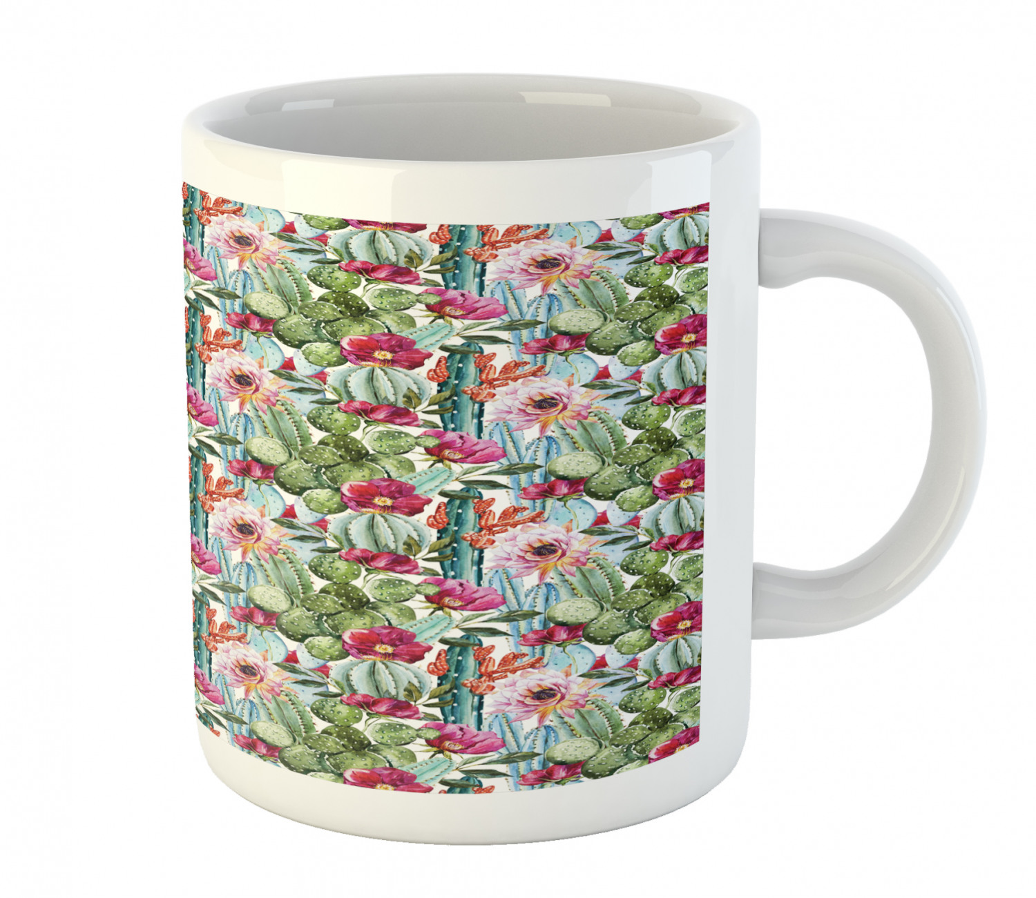 Ambesonne Flower Nature Ceramic Coffee Mug Cup for Water Tea Drinks, 11 oz - Picture 26 of 244