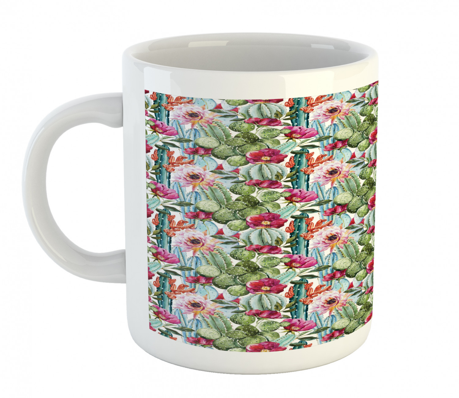 Ambesonne Flower Nature Ceramic Coffee Mug Cup for Water Tea Drinks, 11 oz - Picture 27 of 244