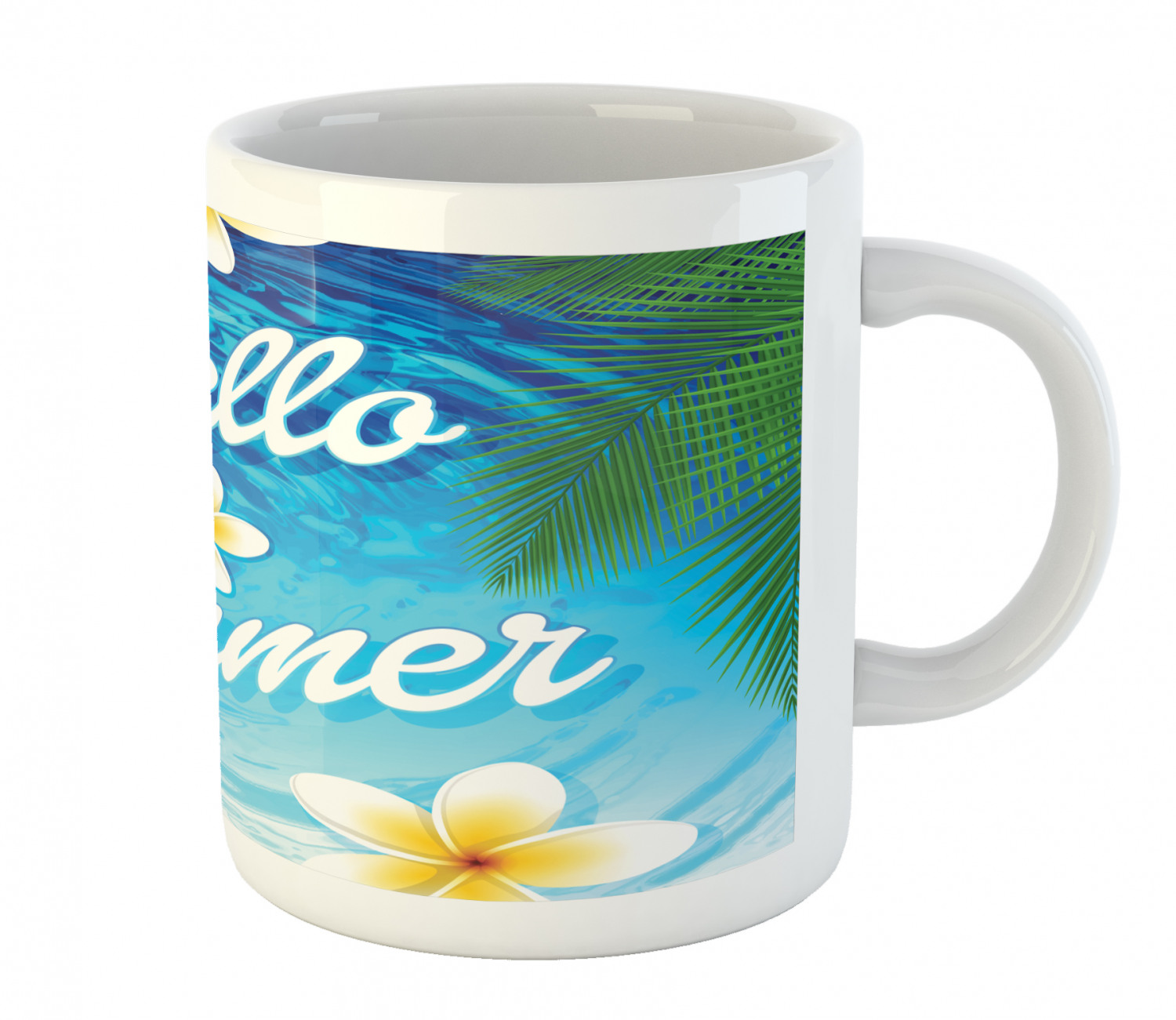 Ambesonne Flower Nature Ceramic Coffee Mug Cup for Water Tea Drinks, 11 oz - Picture 146 of 244