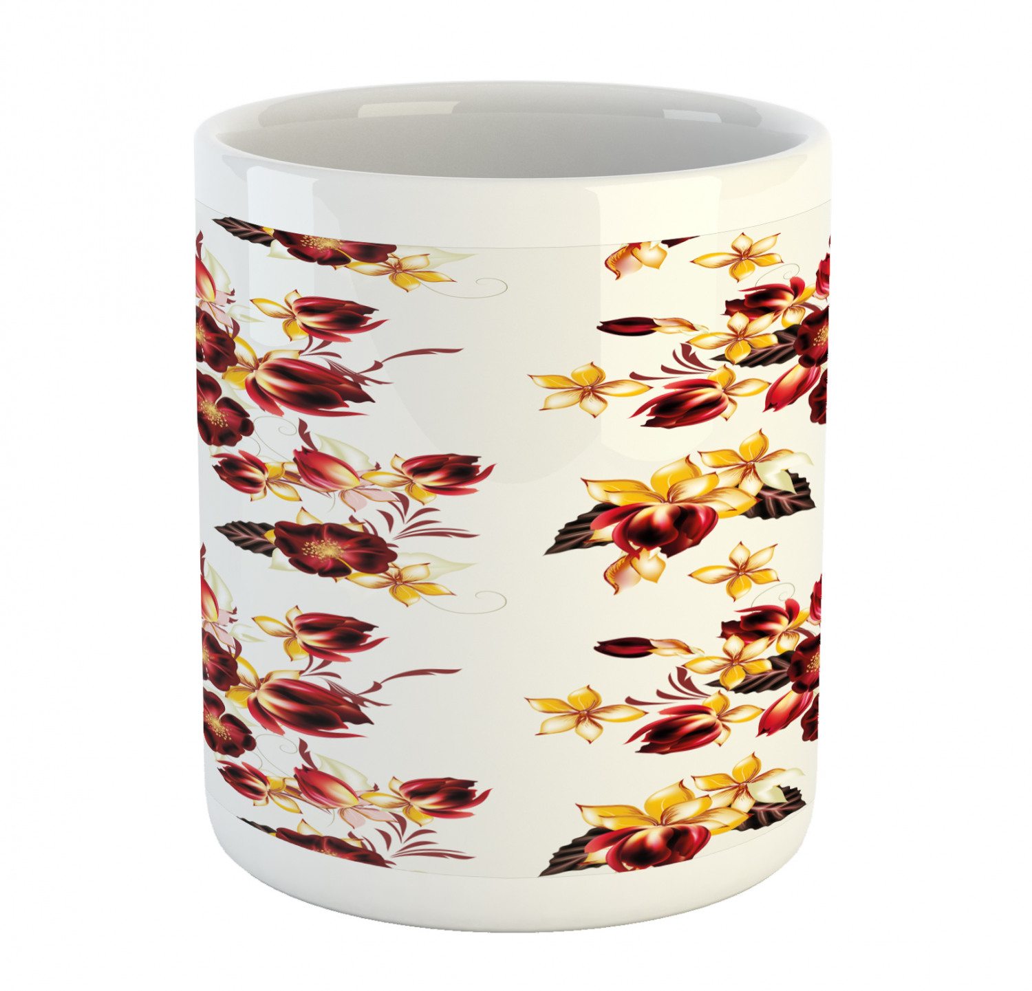 Ambesonne Flower Nature Ceramic Coffee Mug Cup for Water Tea Drinks, 11 oz - Picture 205 of 244