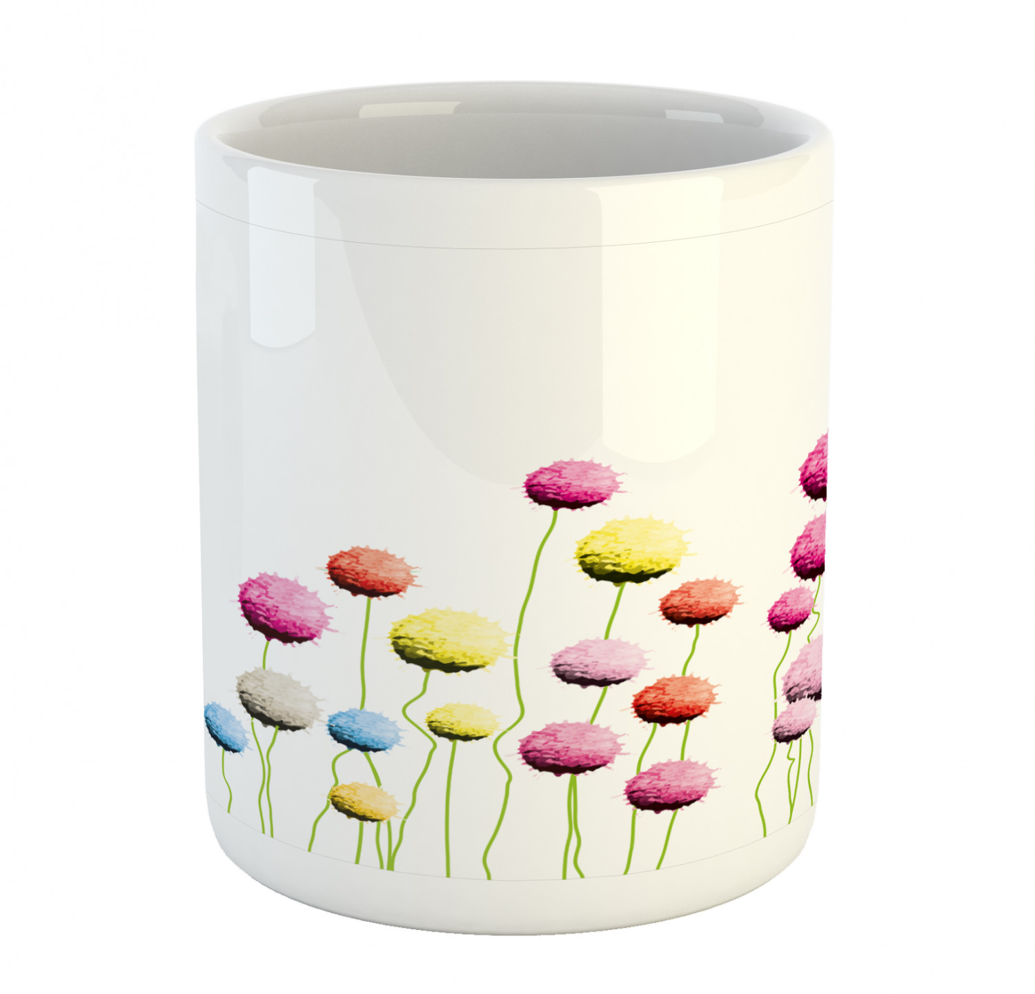 Floral Leaves Ceramic Coffee Mug Cup for Water Tea Drinks, 11 oz - Picture 9 of 244