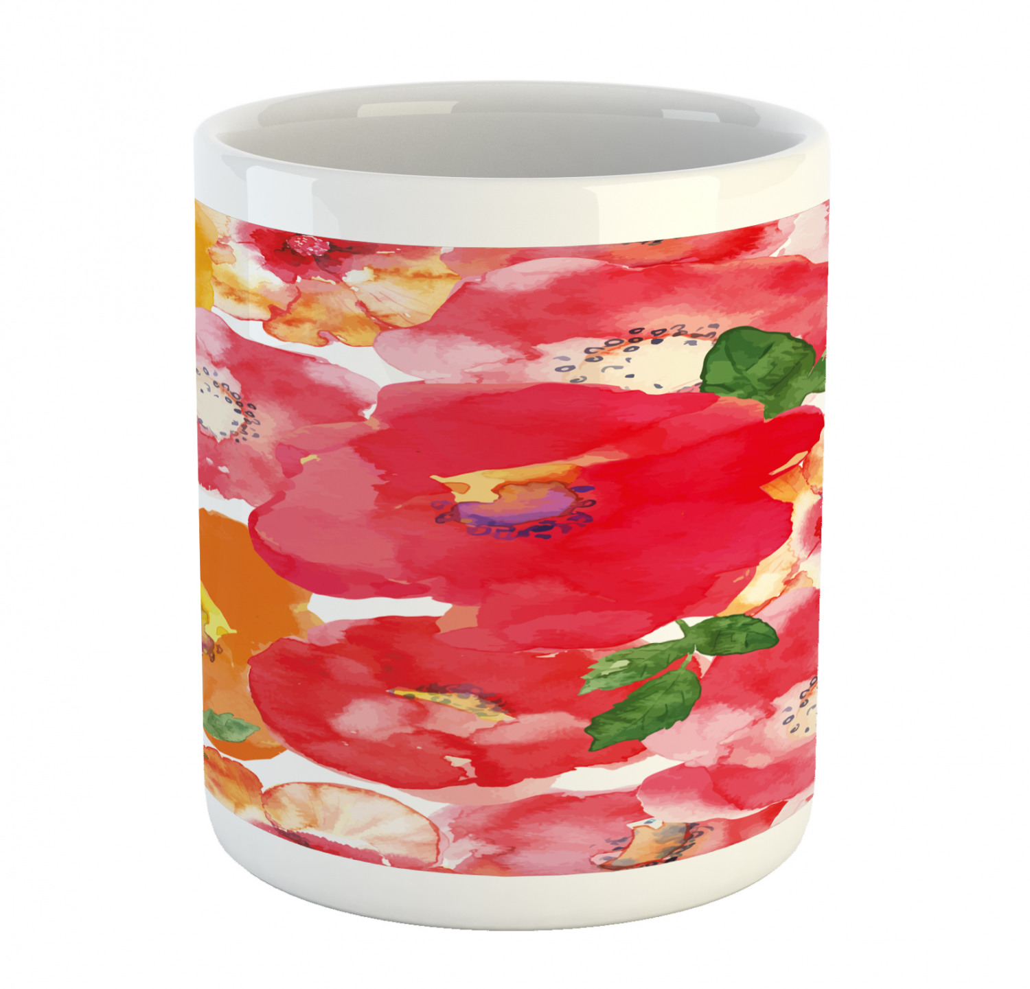 Ambesonne Flower Nature Ceramic Coffee Mug Cup for Water Tea Drinks, 11 oz - Picture 237 of 244