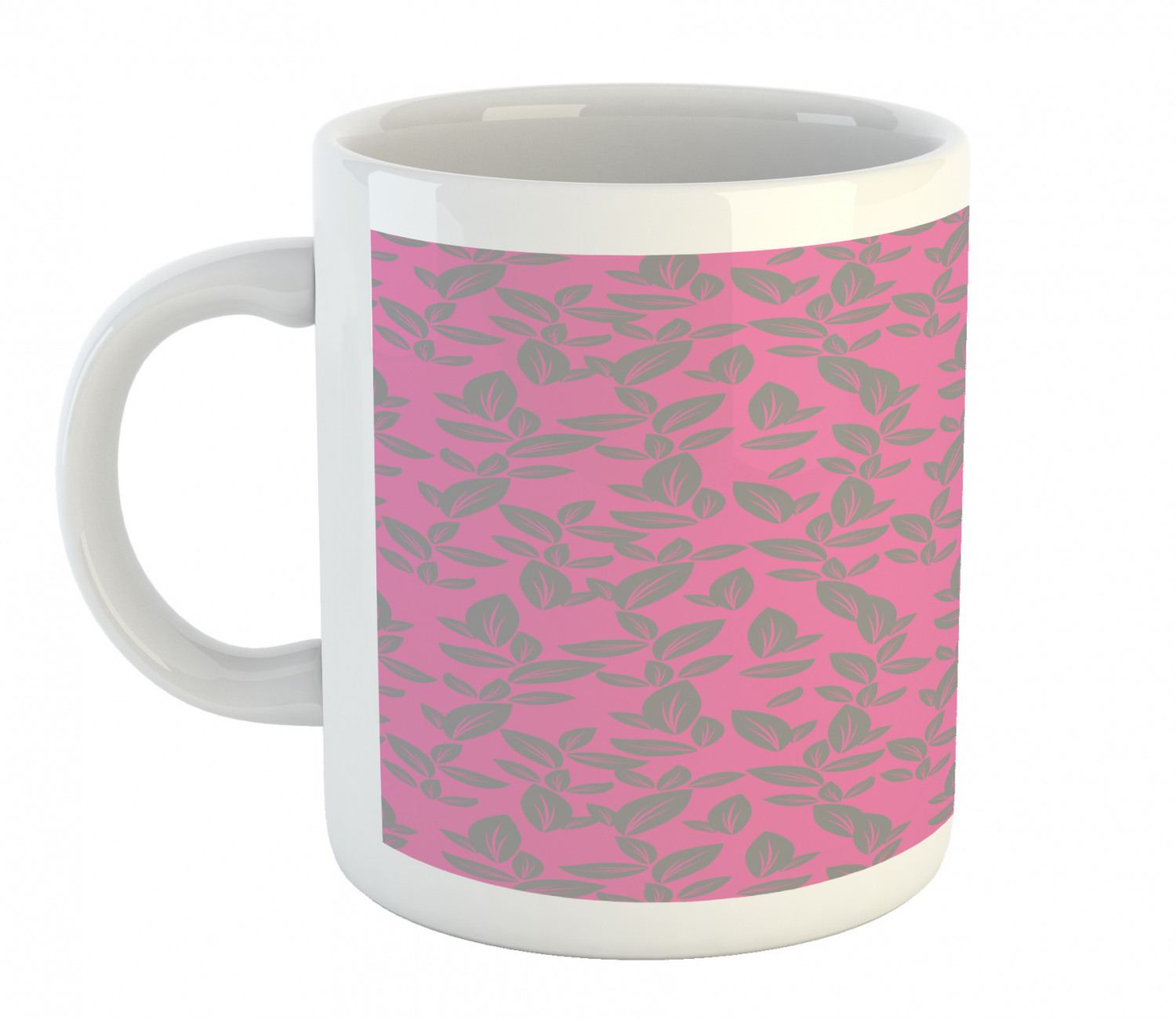 Floral Leaves Ceramic Coffee Mug Cup for Water Tea Drinks, 11 oz - Picture 19 of 244