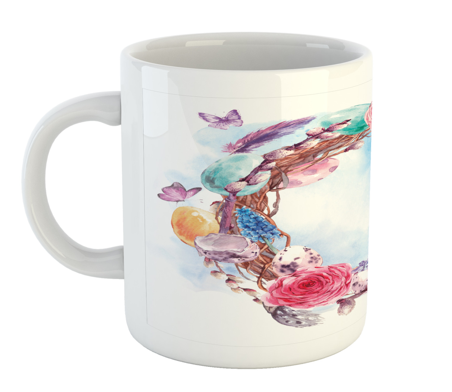 Ambesonne Flower Nature Ceramic Coffee Mug Cup for Water Tea Drinks, 11 oz - Picture 95 of 244