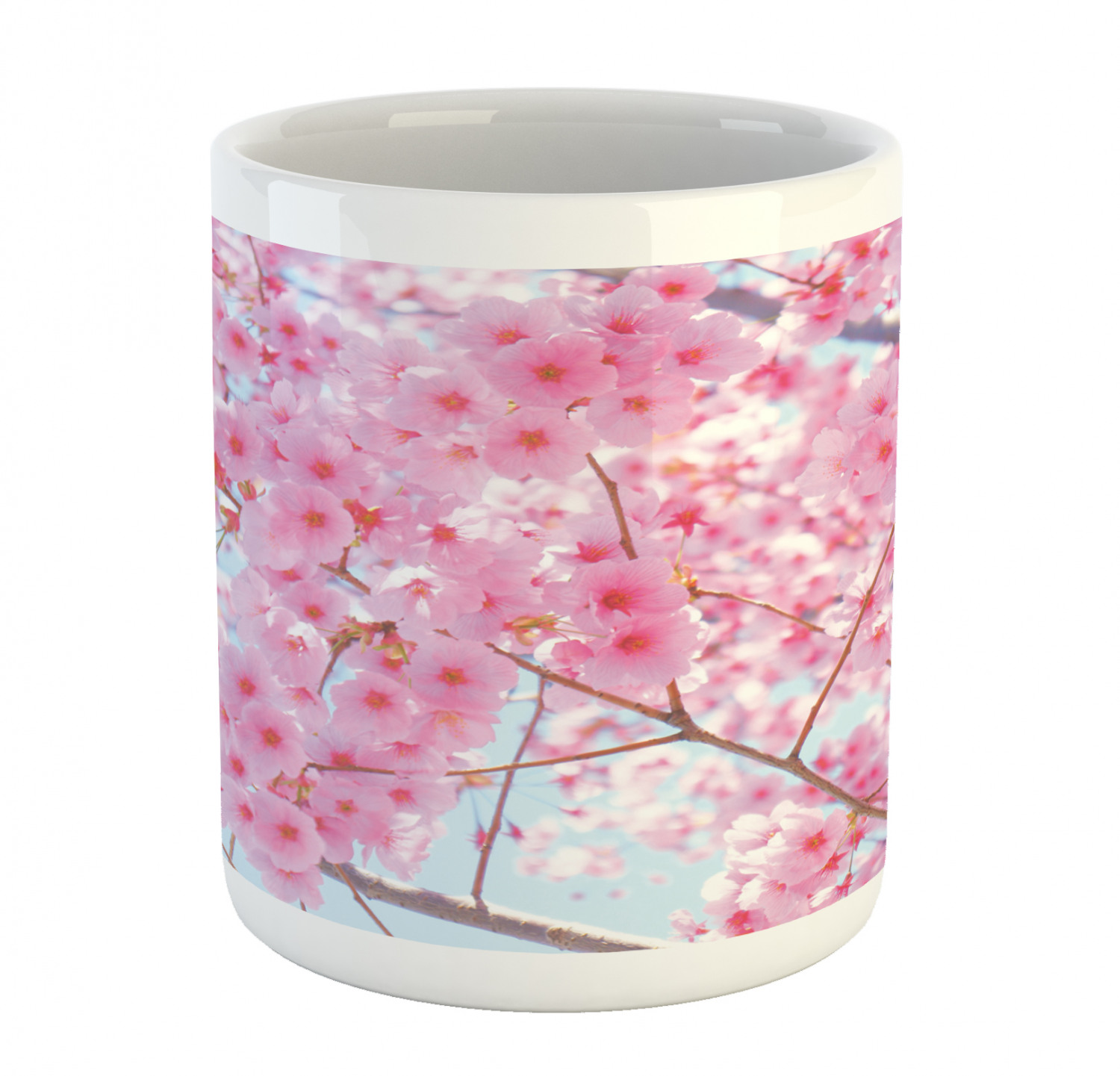 Floral Leaves Ceramic Coffee Mug Cup for Water Tea Drinks, 11 oz - Picture 121 of 244