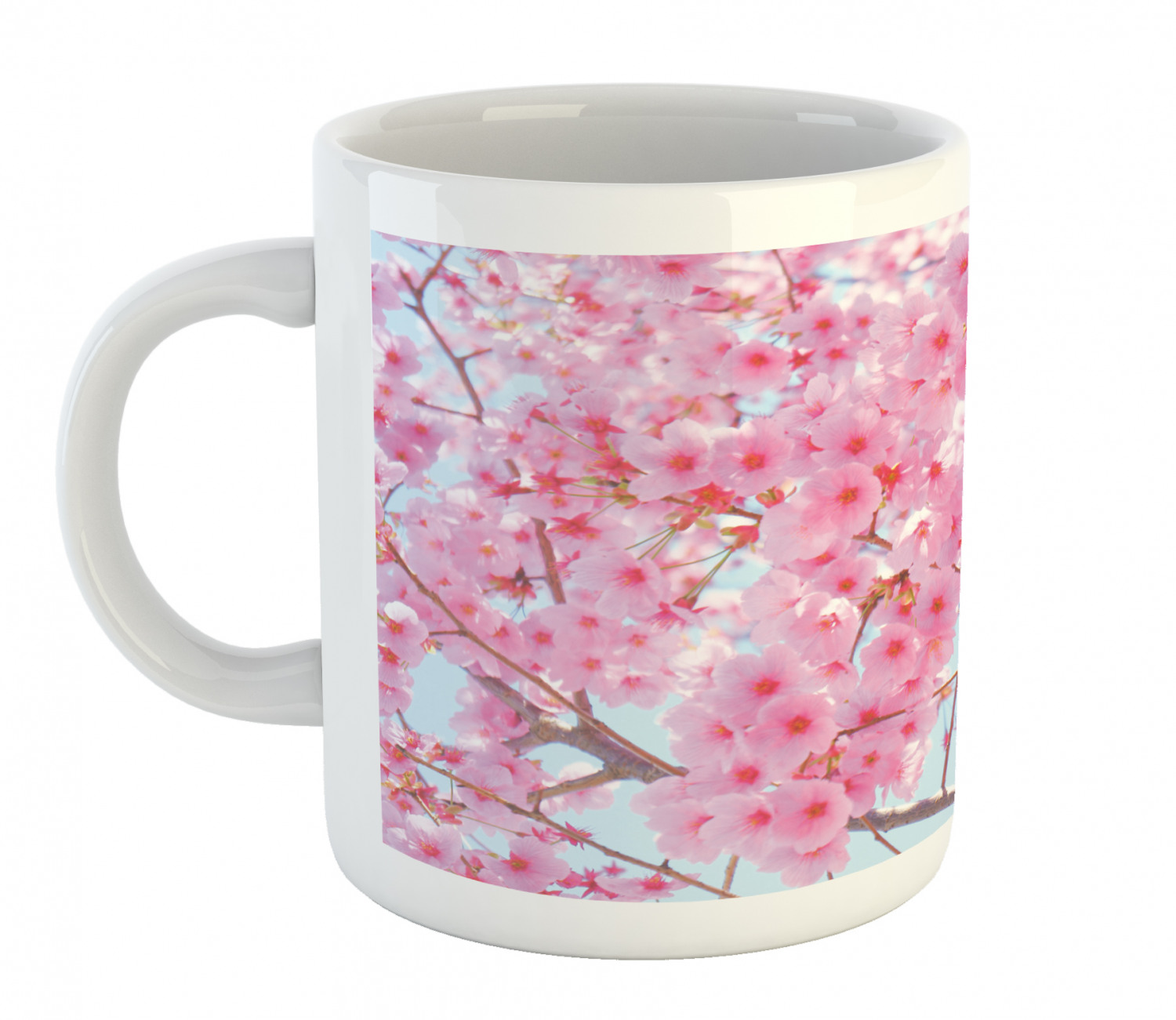 Floral Leaves Ceramic Coffee Mug Cup for Water Tea Drinks, 11 oz - Picture 123 of 244